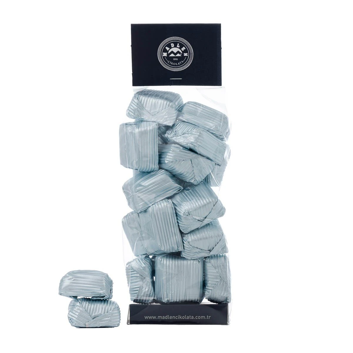 Madlen Mavi Yaldızlı Fındık Üzüm Çikolata 500 gr