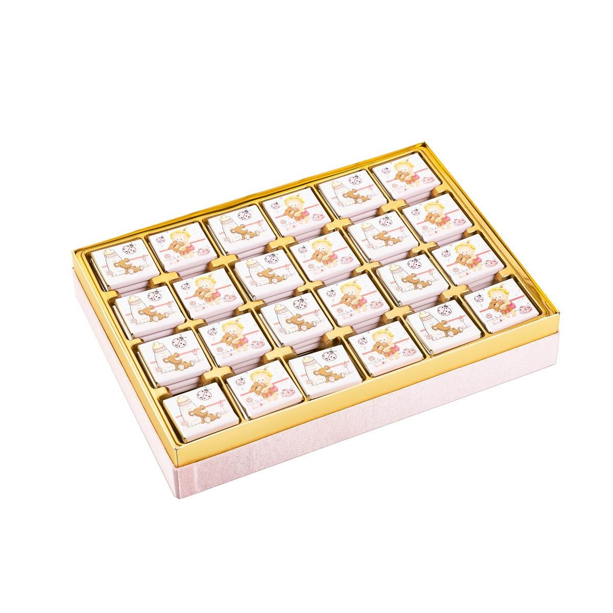 Madlen Pembe Bebek Sargılı Çikolata Orta Boy 500g