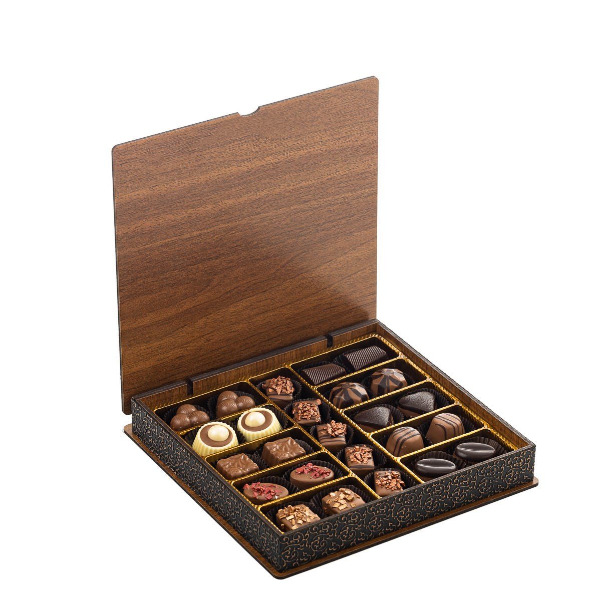 Hediyelik Ahşap Kutu Spesiyal Çikolata Küçük Boy