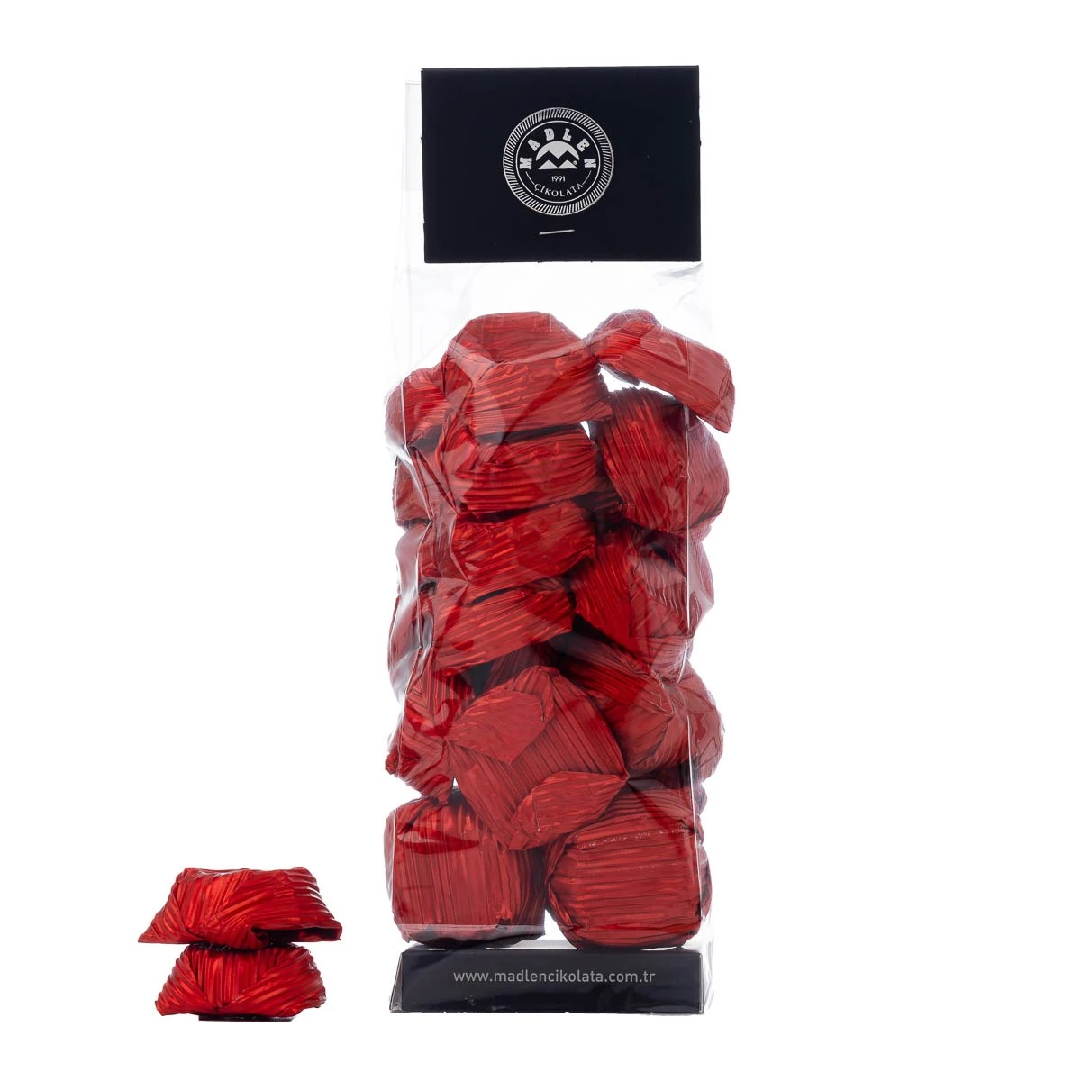 Madlen Kırmızı Yaldızlı Sütlü Çiçek Baton  500 gr