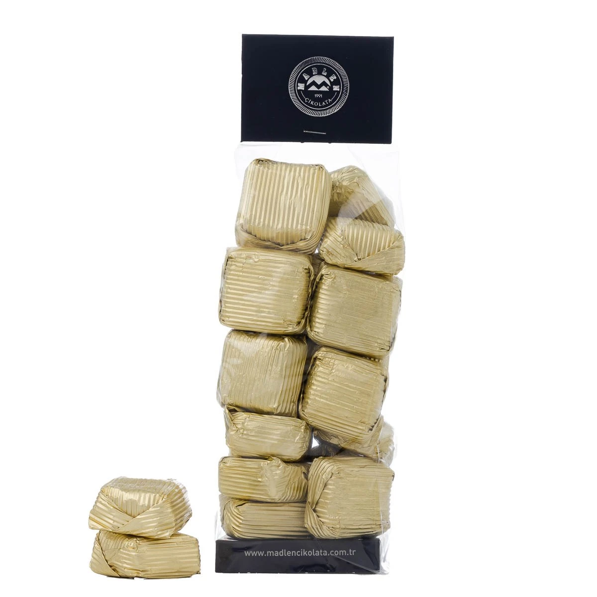 Madlen Altın Yaldızlı Fındık Üzüm Çikolata 500gr