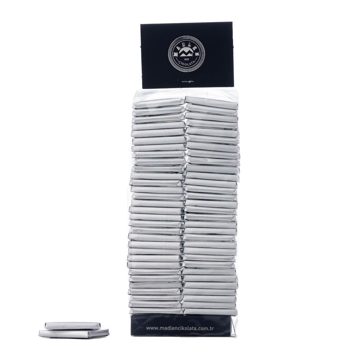 Gümüş Yaldız Sargılı Bitter Madlen Çikolata 1Kg