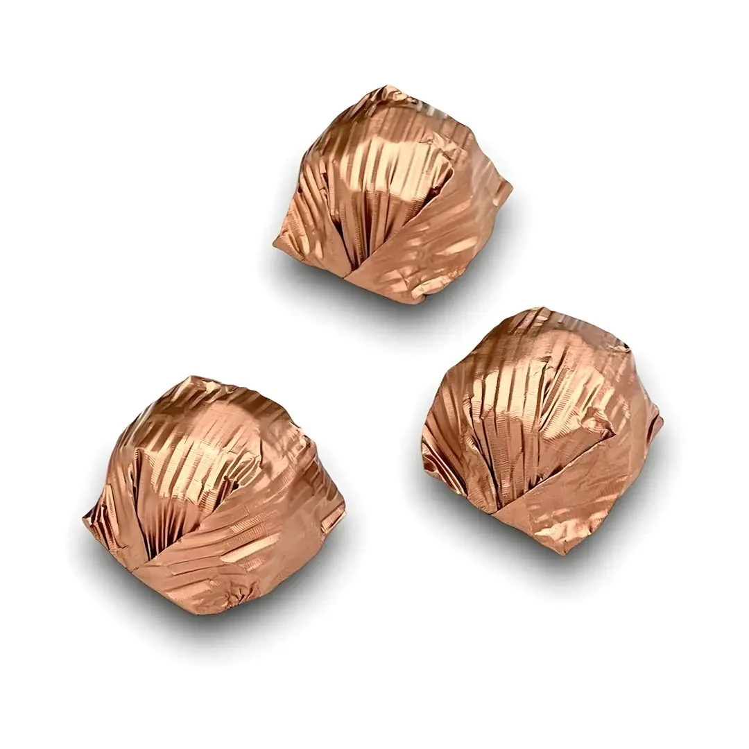 Madlen Bronz Yaldızlı Fındıklı Kristal Çikolata 500 gr