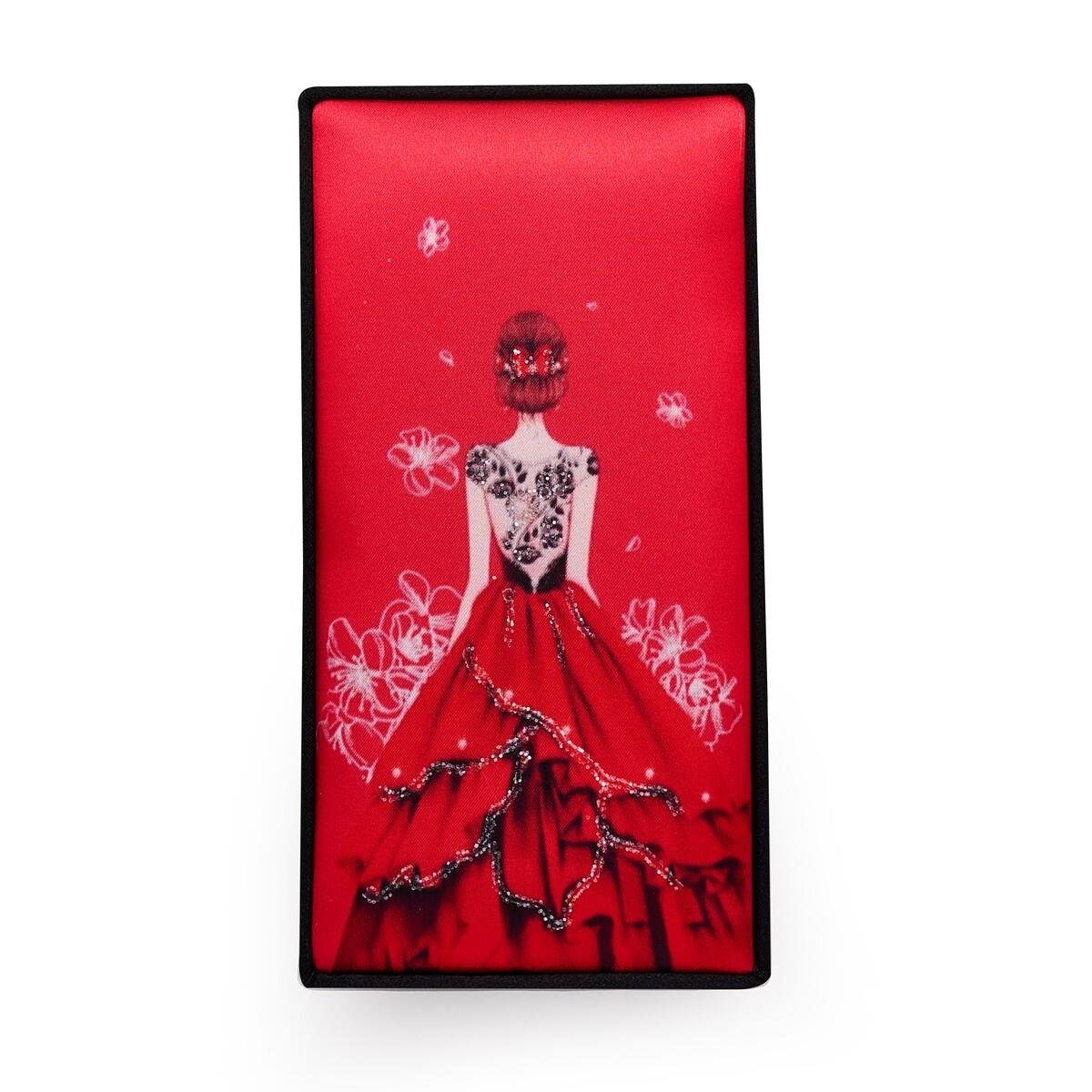 Kırmızı Elbiseli Kadın Handmade Çikolata Kutusu