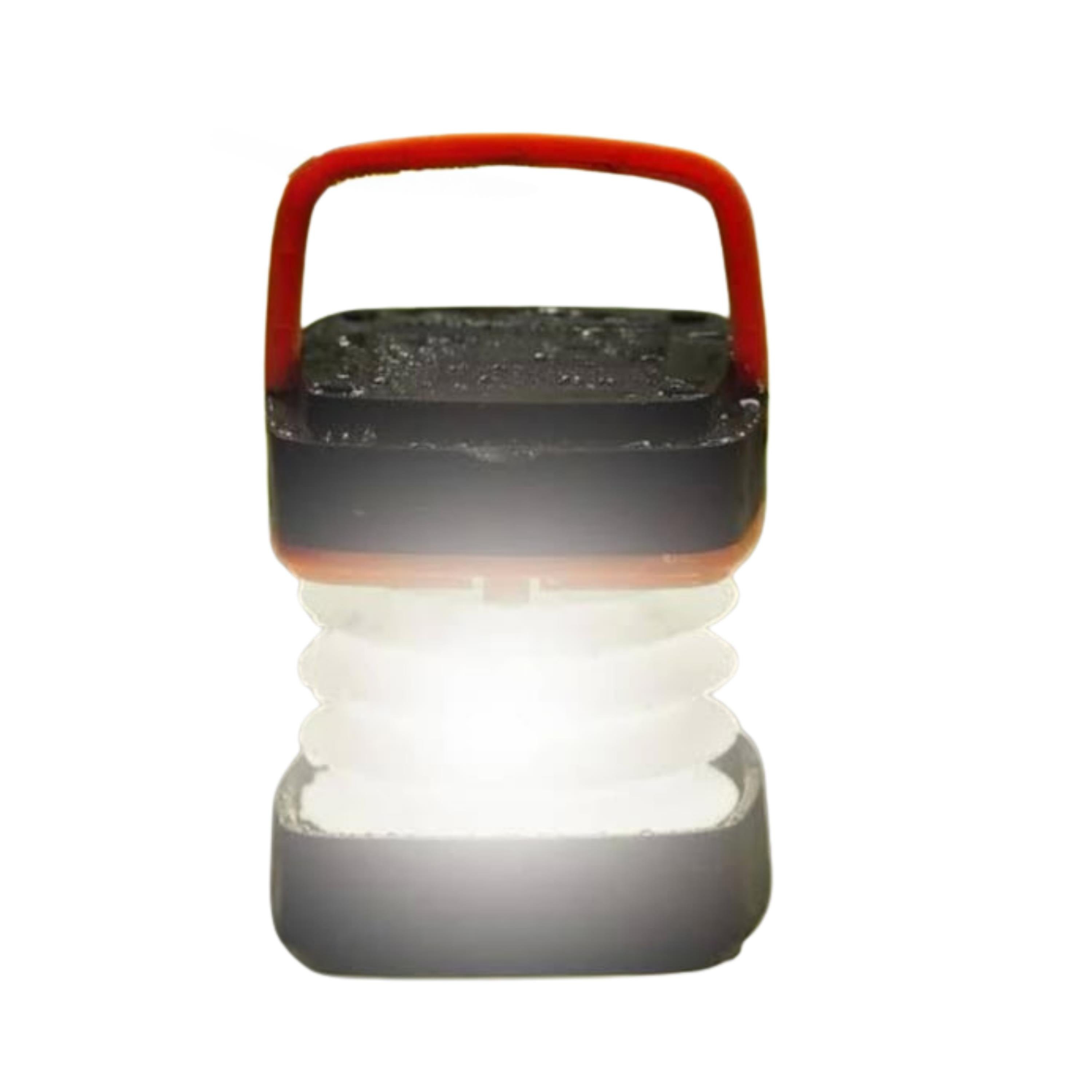 Turuncu HS-71 Katlanabilir Kamp Lambası USB Şarj Edilebilir Led Işıklı Fener