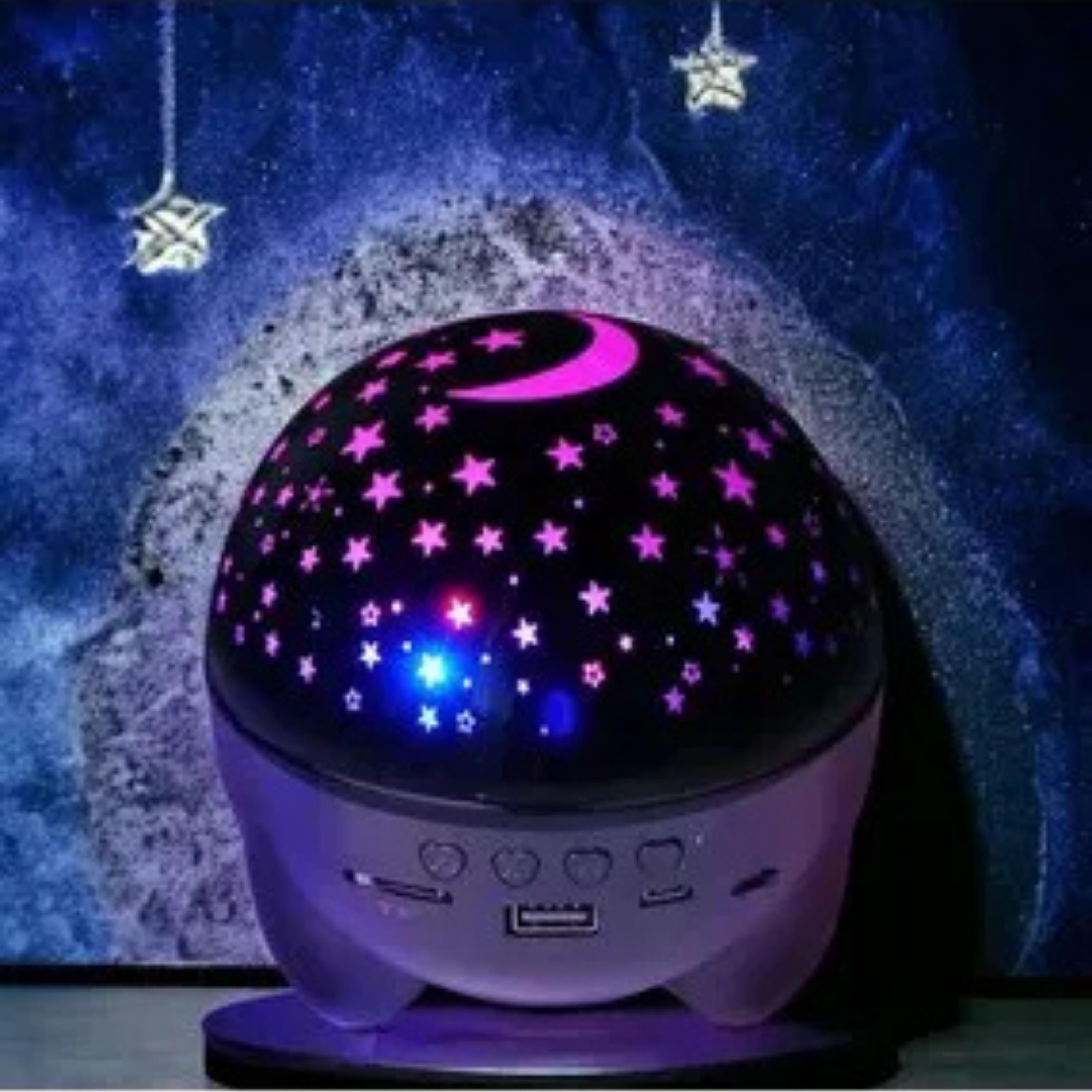 Siyah Star Master YL666 Gece Lambası Bluetooth Hoparlör