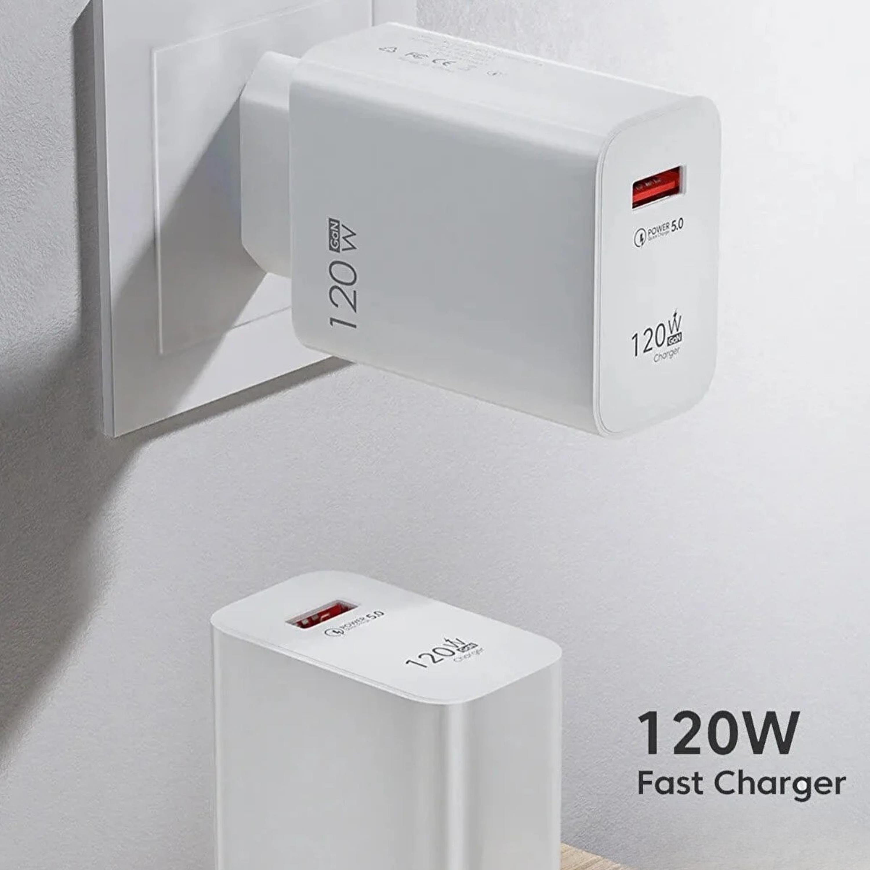 120 Watt Hızlı Çift Turbo Şarj Cihazı