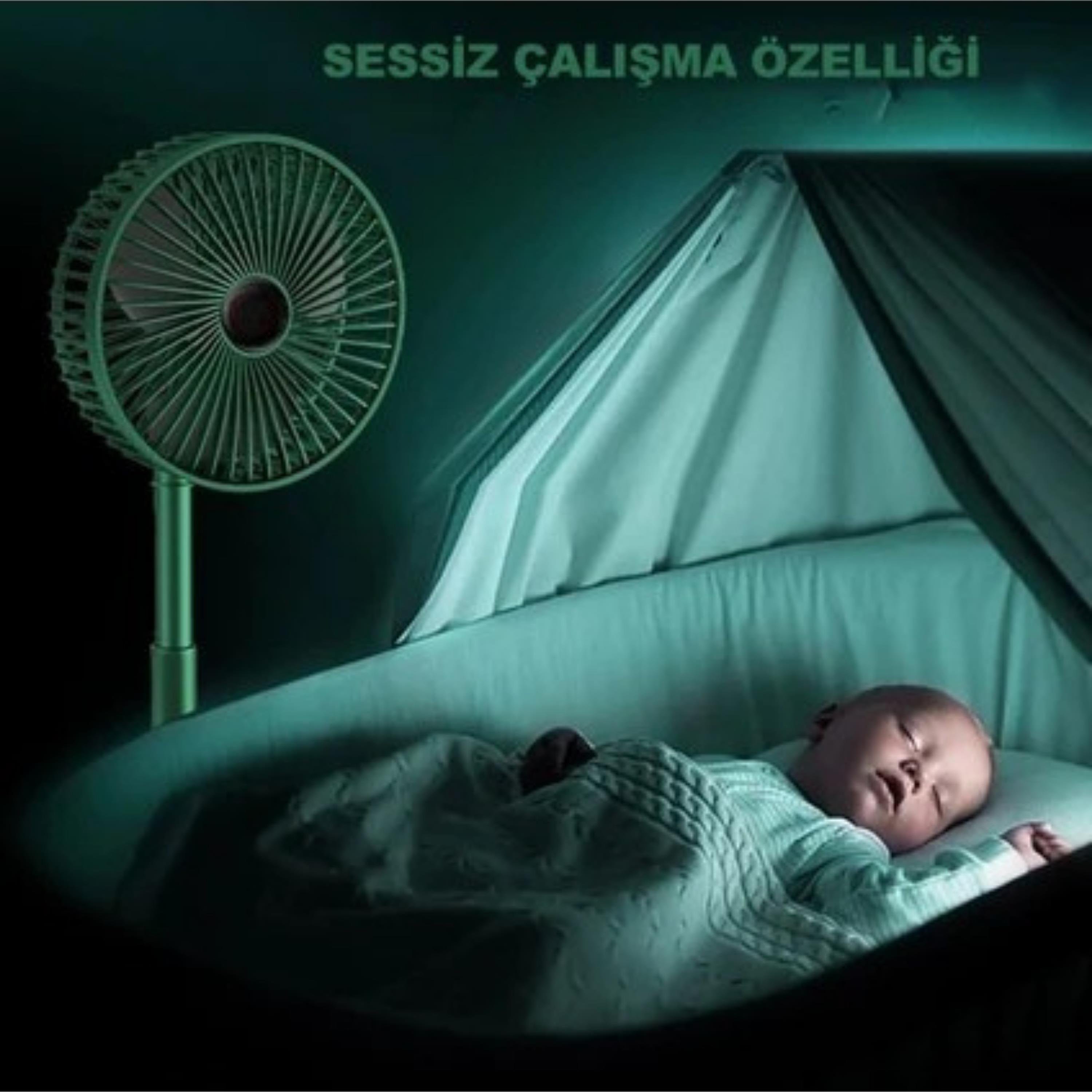 ZWR Usb Şarjlı Mini Soğutucu Masaüstü Katlanabilir Fan