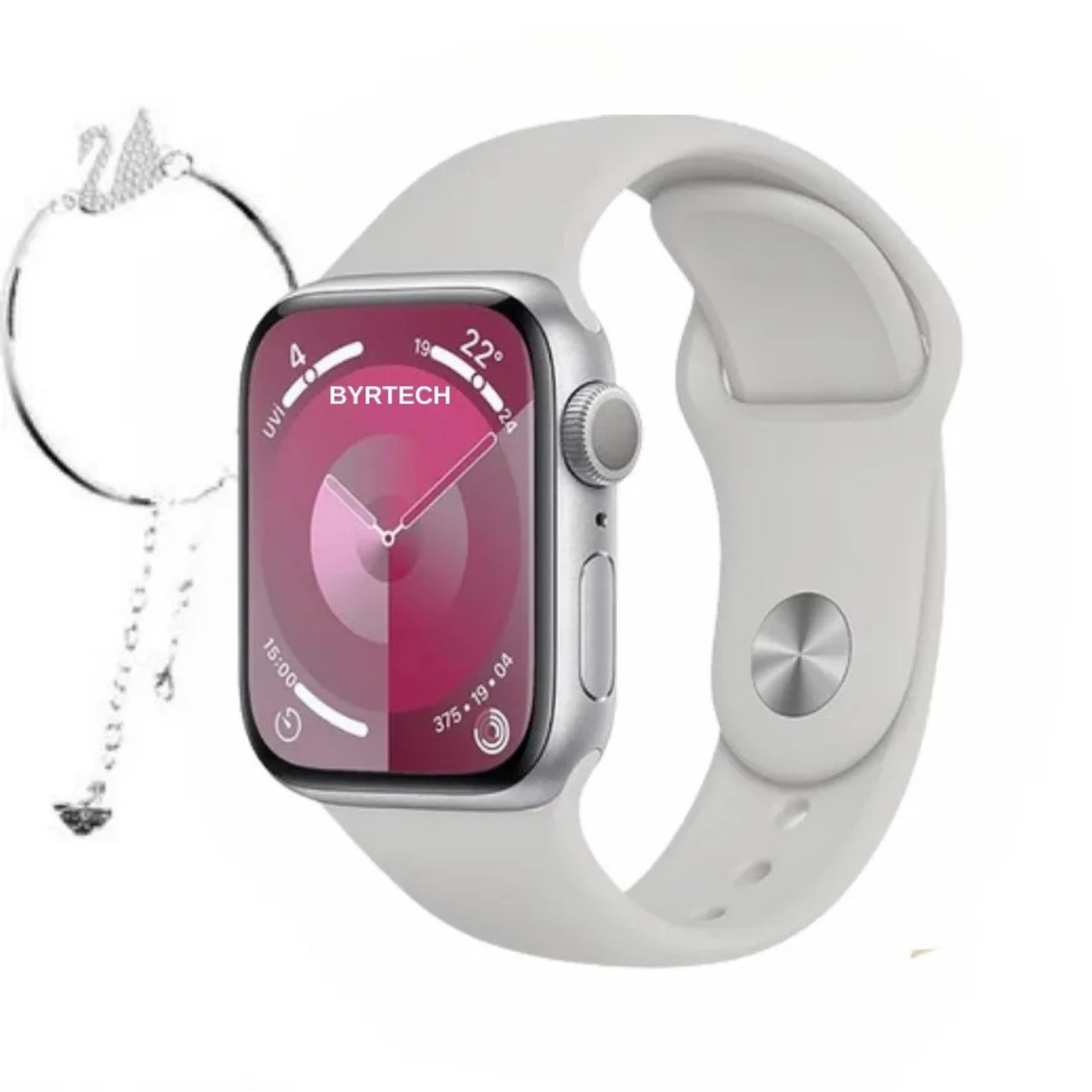 Gri Akıllı Saat Seti 3 Kordon & Charmlı + Bileklik Hediyeli - G9 Mini Plus