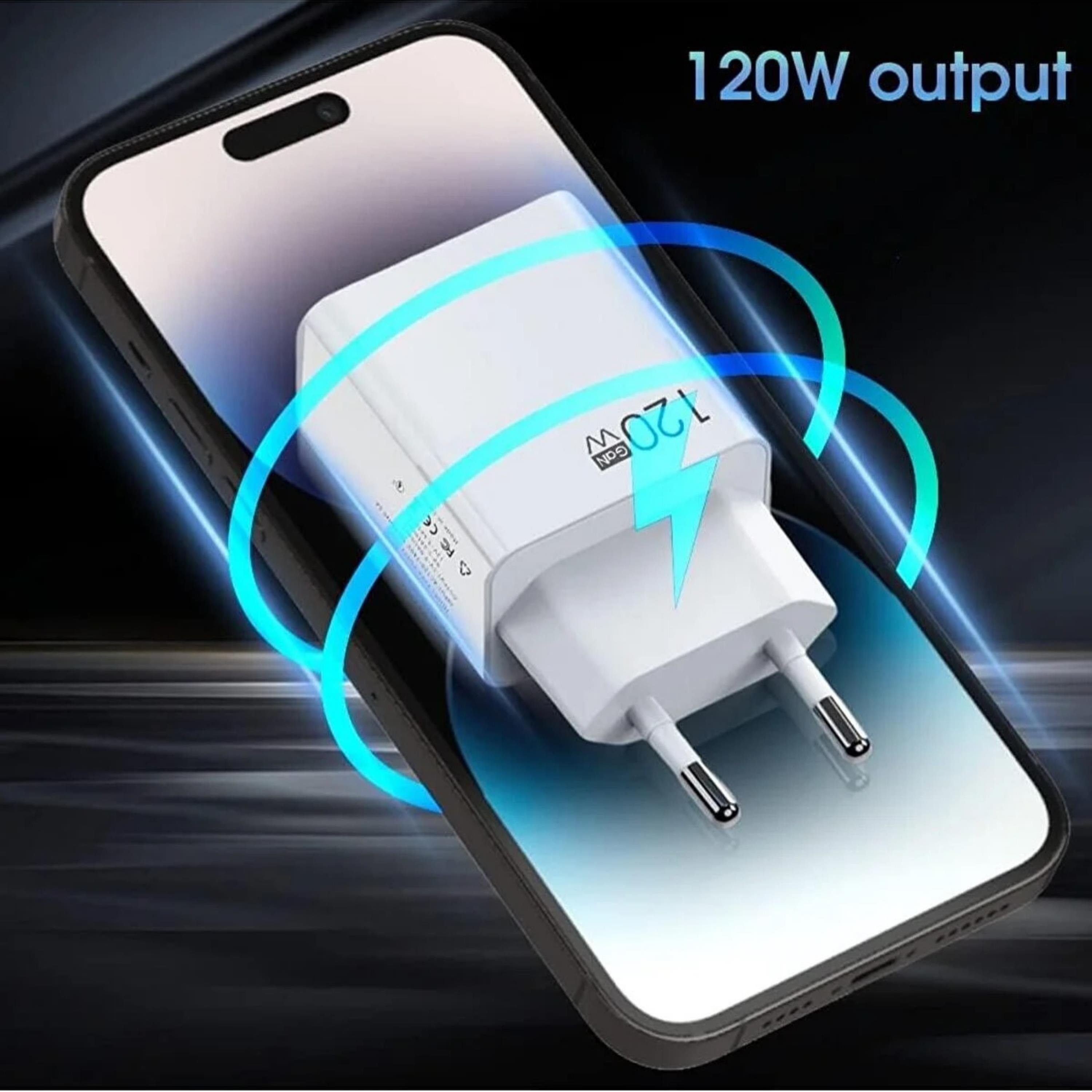 120 Watt Hızlı Çift Turbo Şarj Cihazı