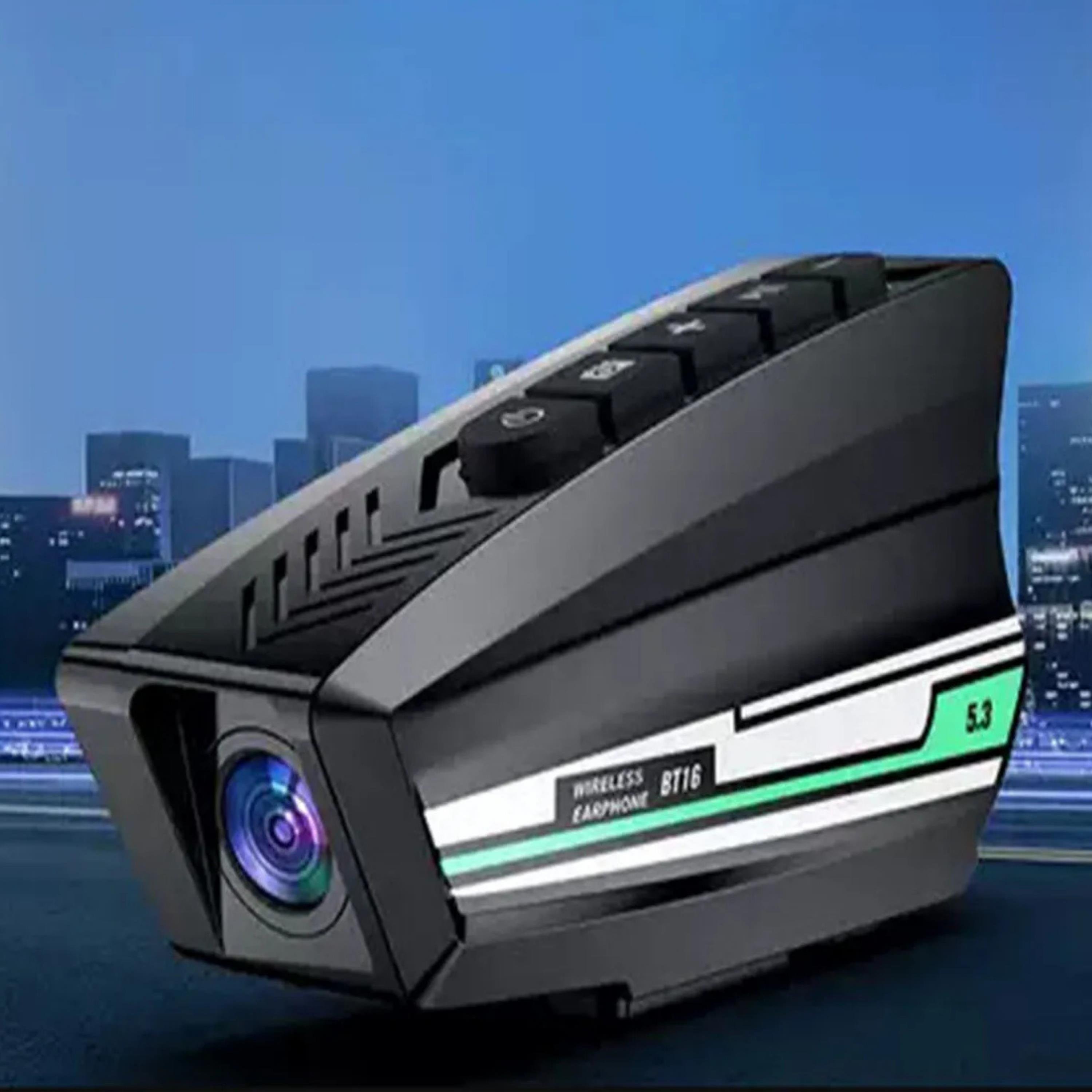 Motosiklet Kask Bluetooth Kulaklık Ve 1080P Hd Kamera - BT 16 