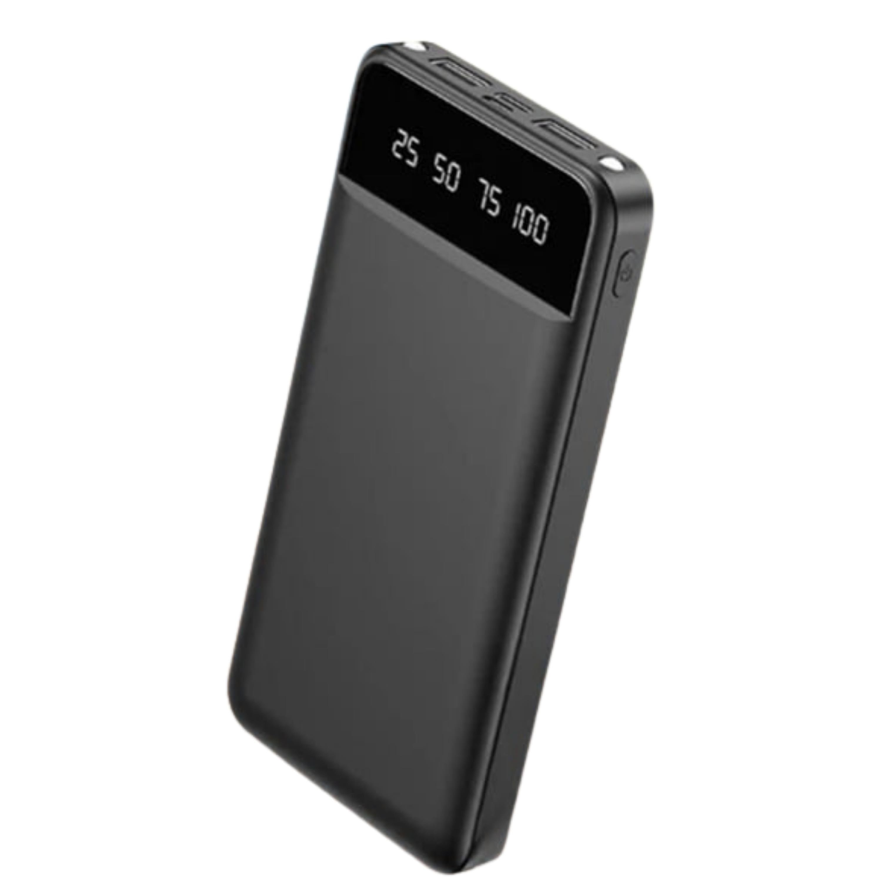 Siyah 20.000 Mah Taşınabilir Çok Kablolu 4 Çıkışlı Dijital Göstergeli Powerbank