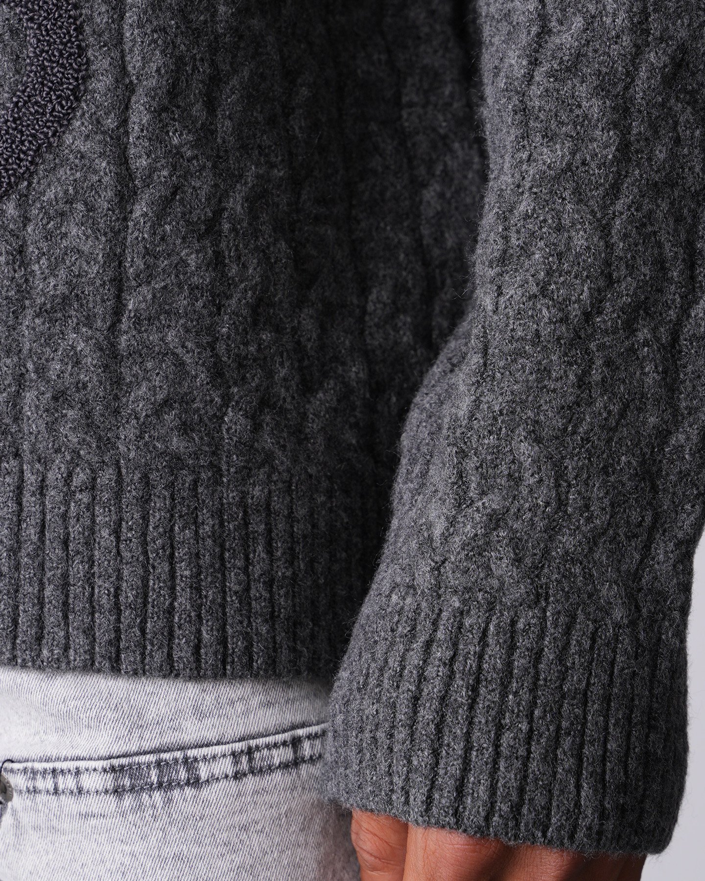 Love Knitted Knitwear Sweater - anthracite