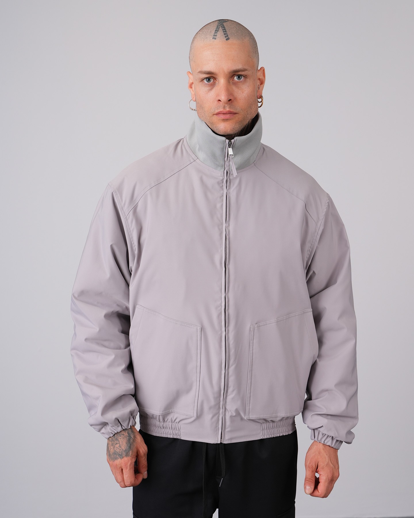 Eiffel Regular Fit Bomber Coat - gray