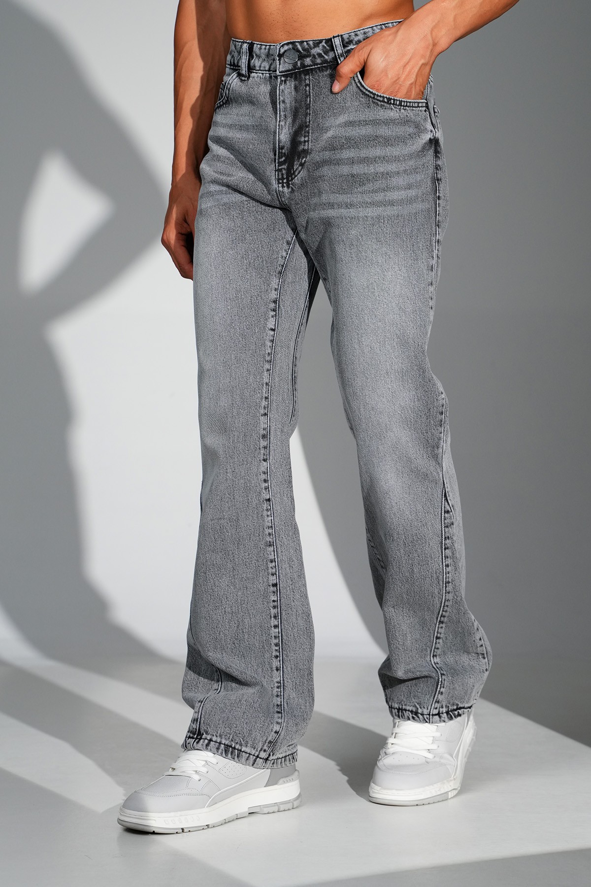 Regular Fit Flare Kot Pantolon
