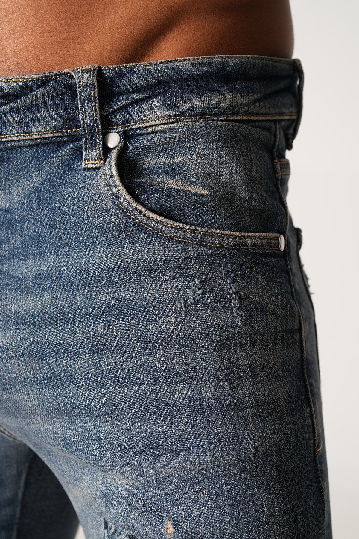 Slim Fit Zipped Kot Pantolon
