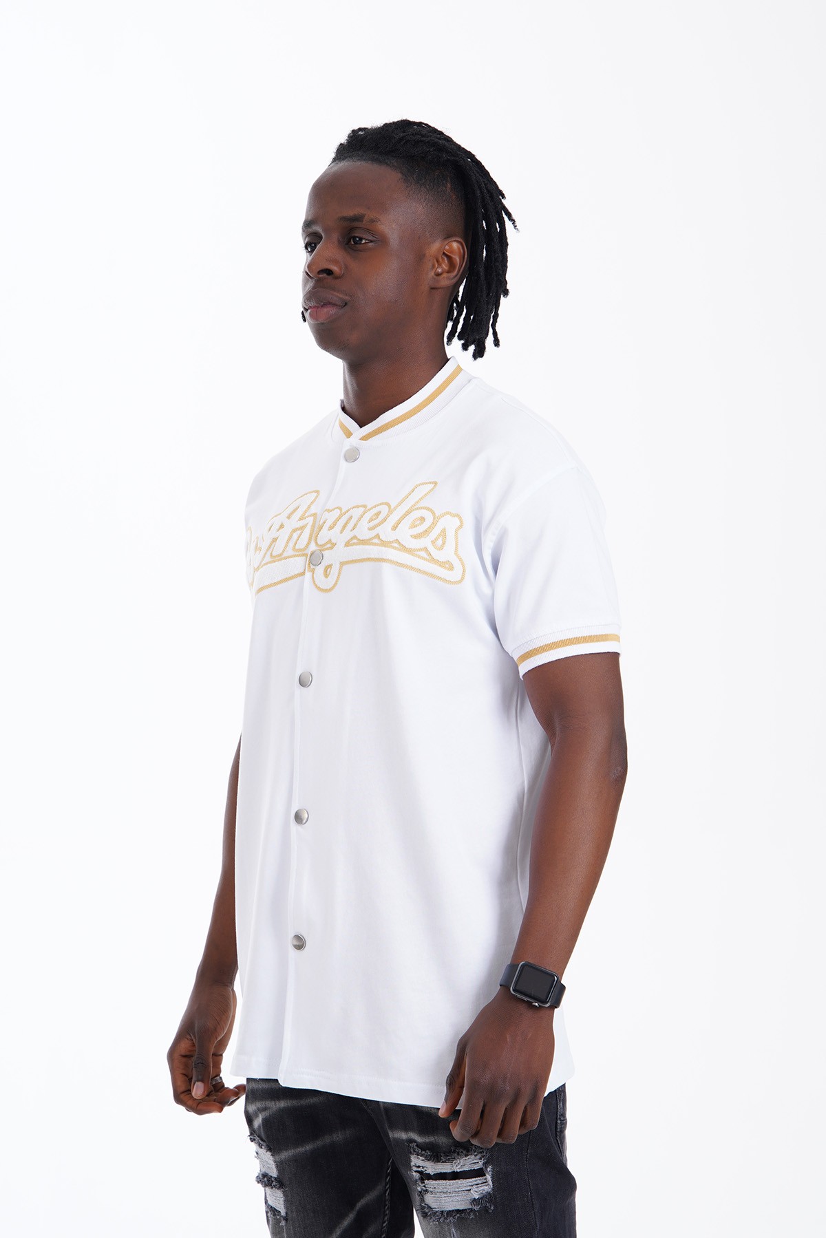 Los Angeles Baseball Shirt - White