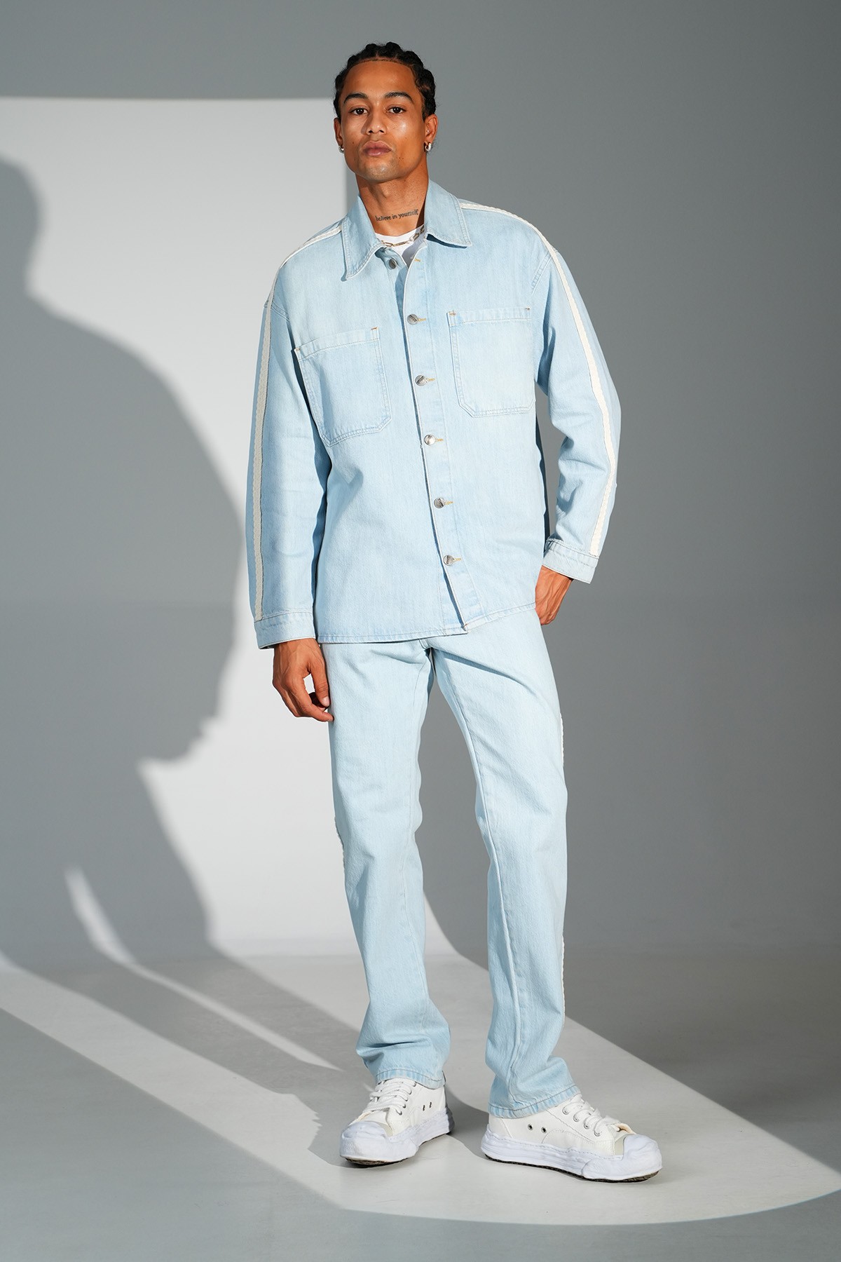 Regular Fit Kot Ceket Pantolon Takım