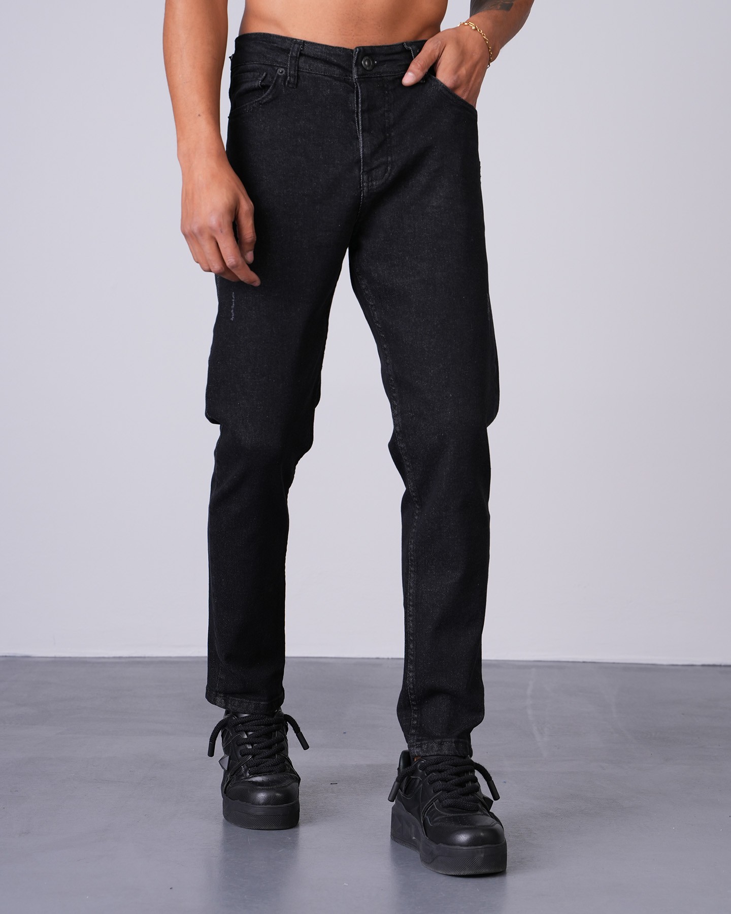 Slim Fit Narrow Leg Trousers