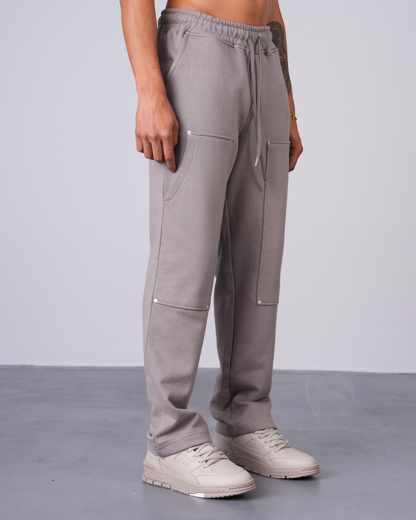 Regular Fit Fleece Trousers - anthracite