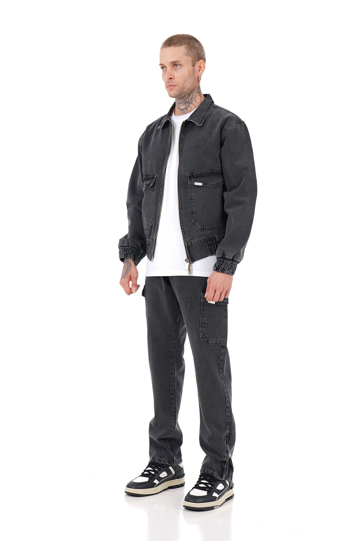 Regular Fit Jacket Trousers Set - anthracite