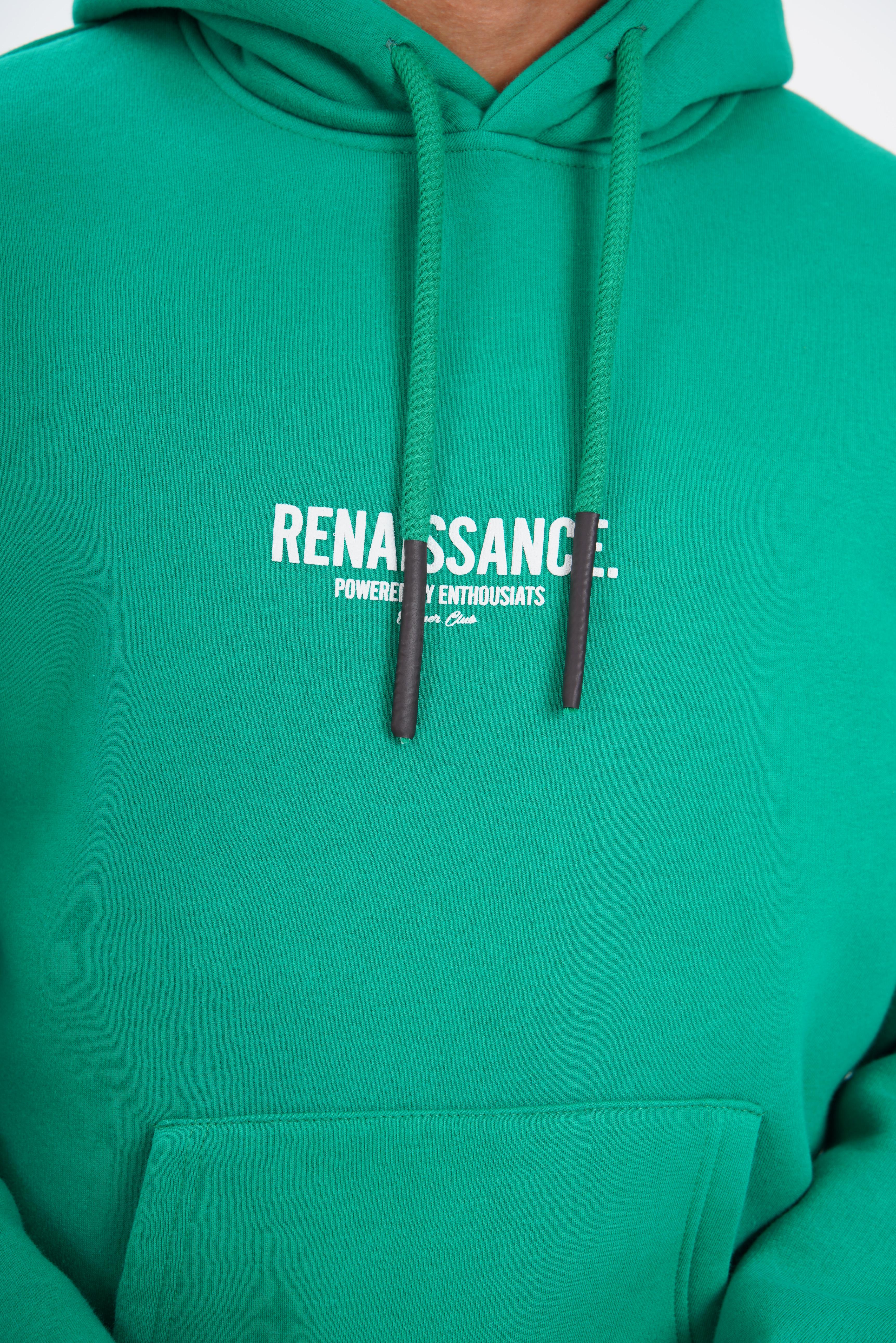 Renaissance Printed Hooded Sweatshirt - green