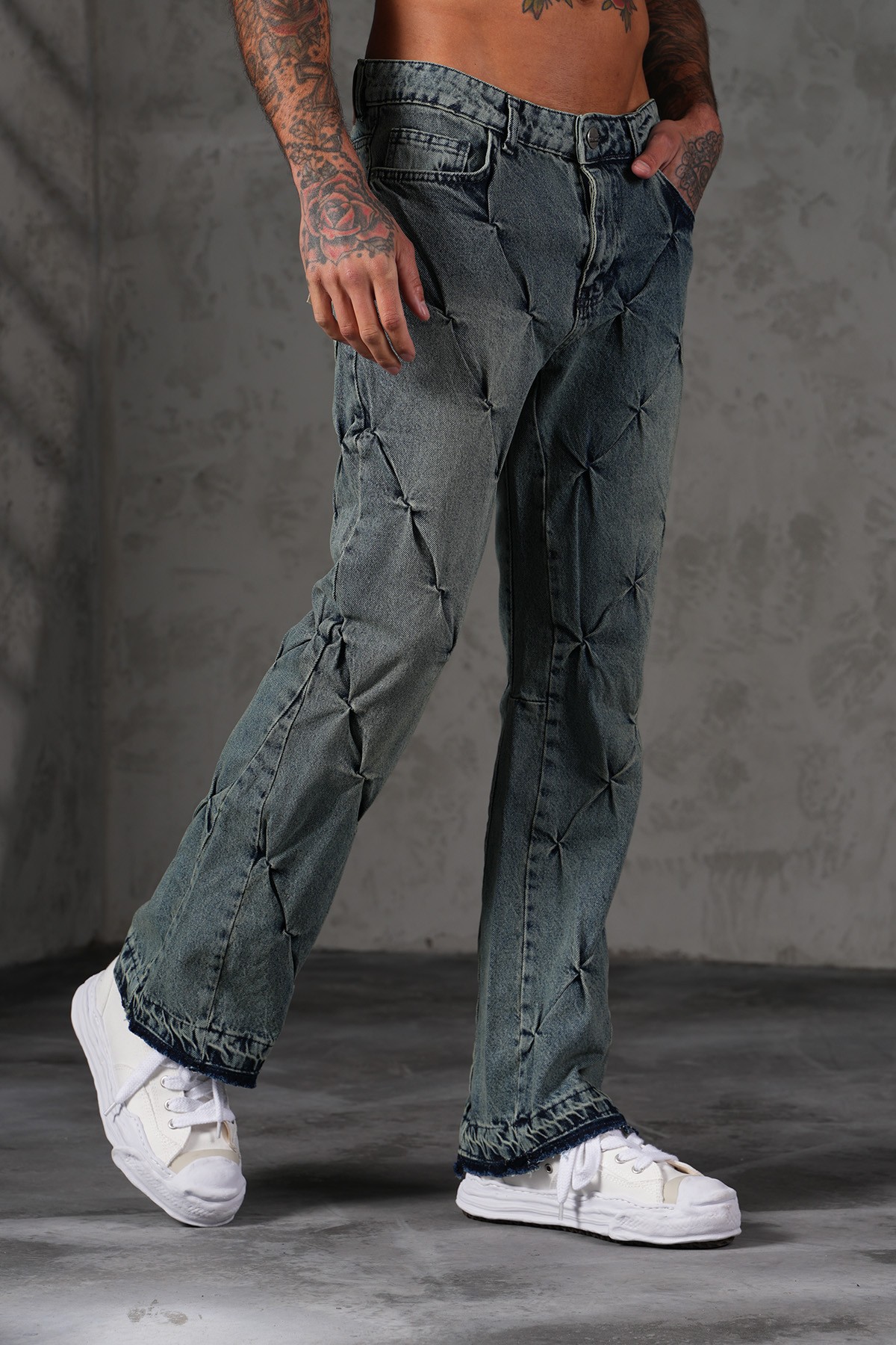 Regular Fit Flare Kot Pantolon