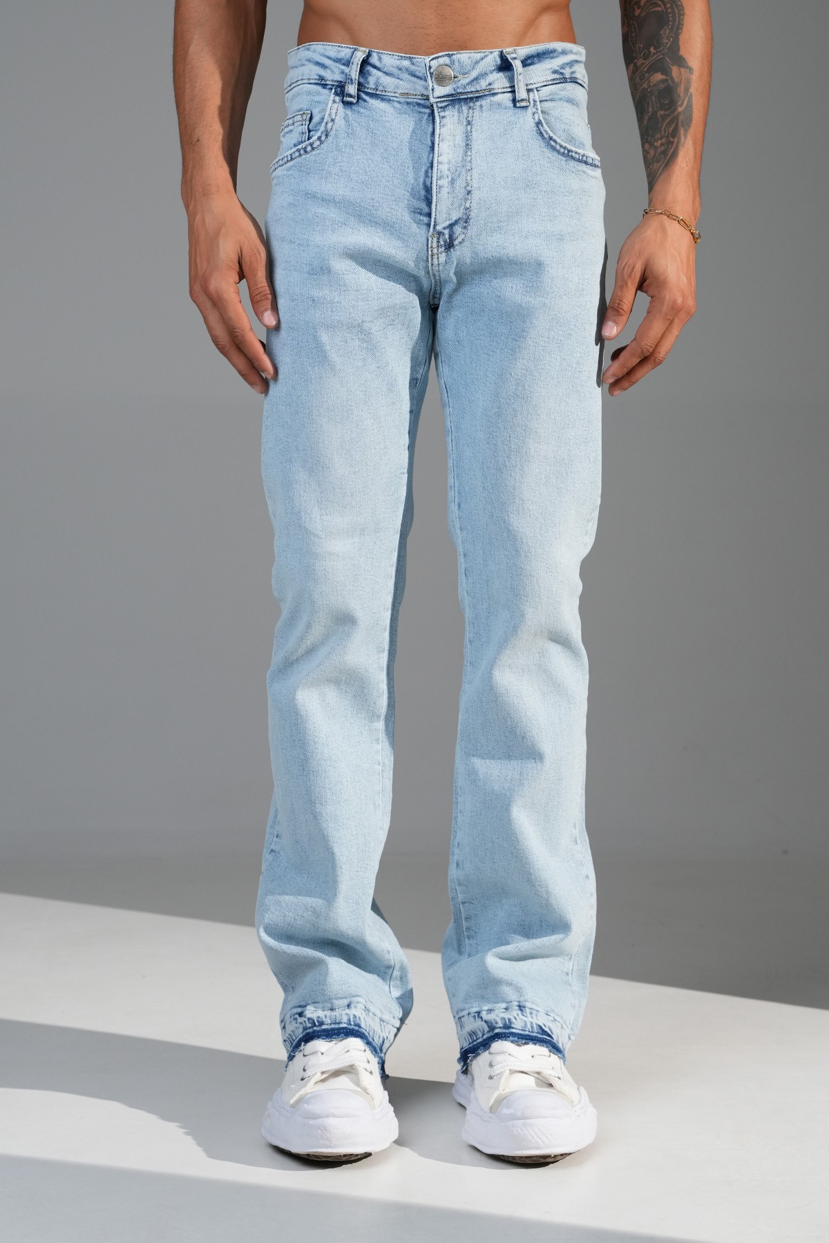 Regular Fit Flare Kot Pantolon