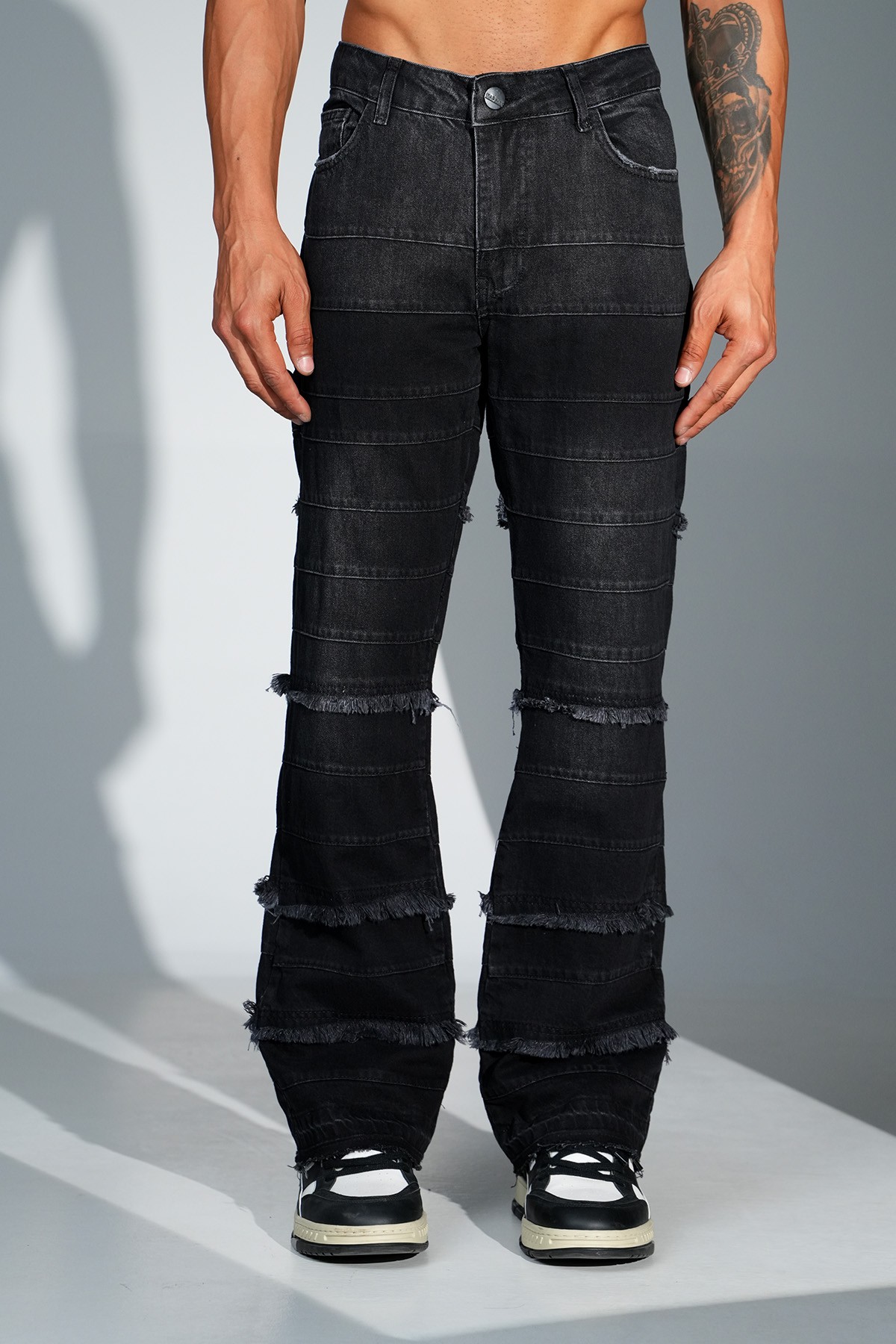 Regular Fit Flare Kot Pantolon