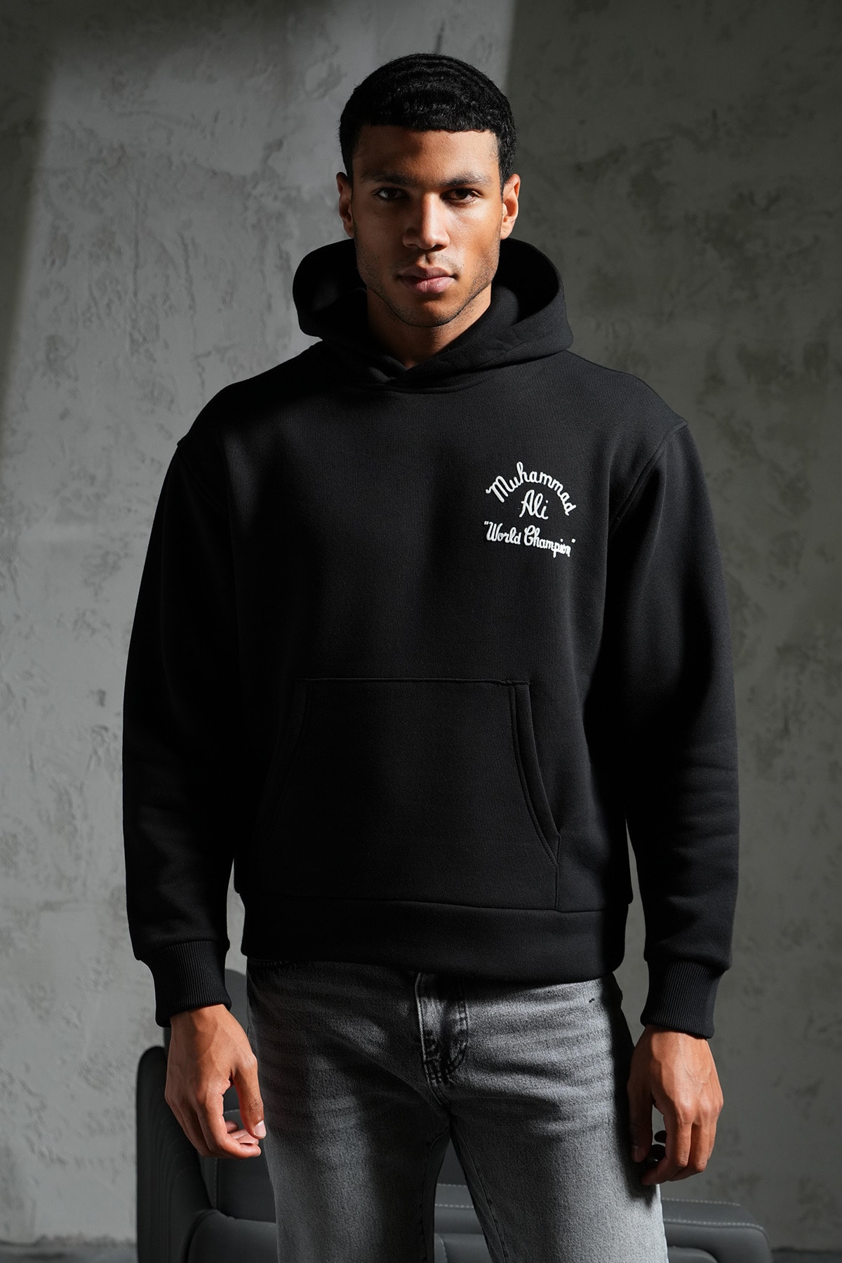 Muhammed Ali Kapüşonlu Sweatshirt
