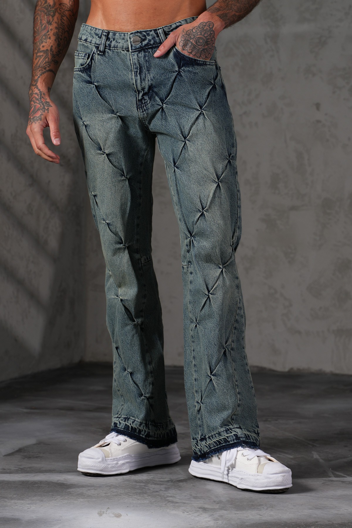 Regular Fit Flare Kot Pantolon