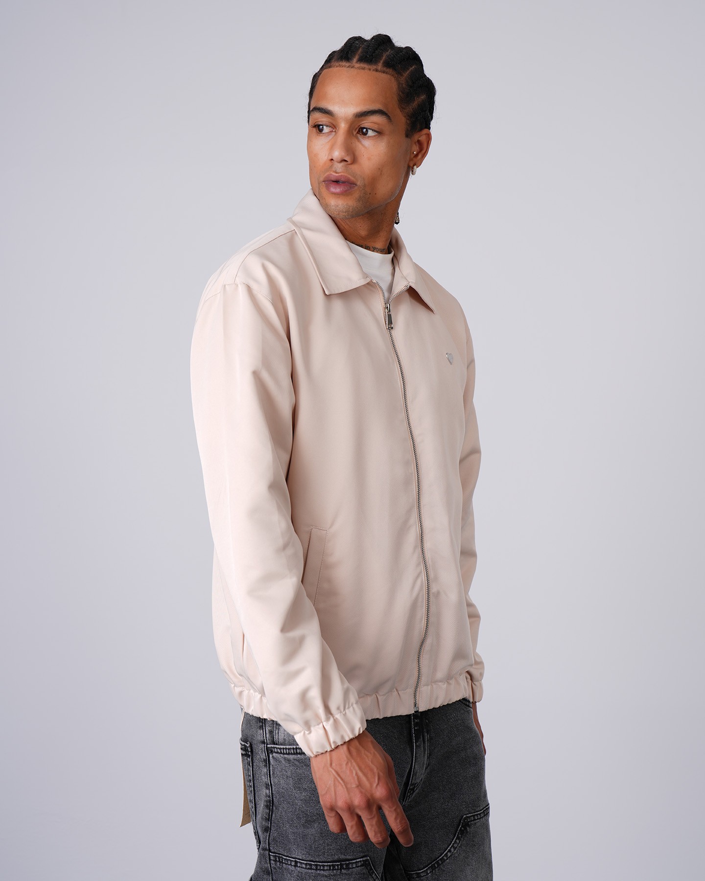 London Zipper Jacket - Beige