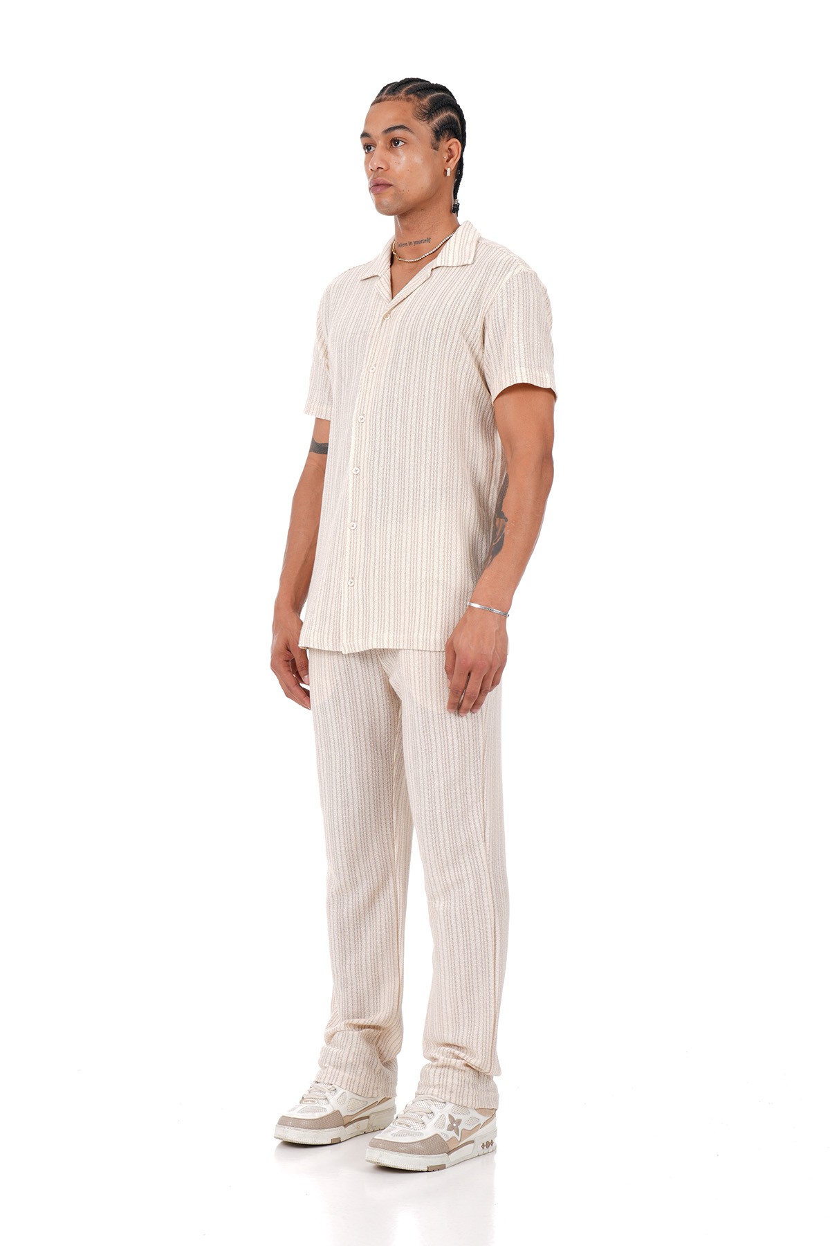 Stripe Pattern Trousers