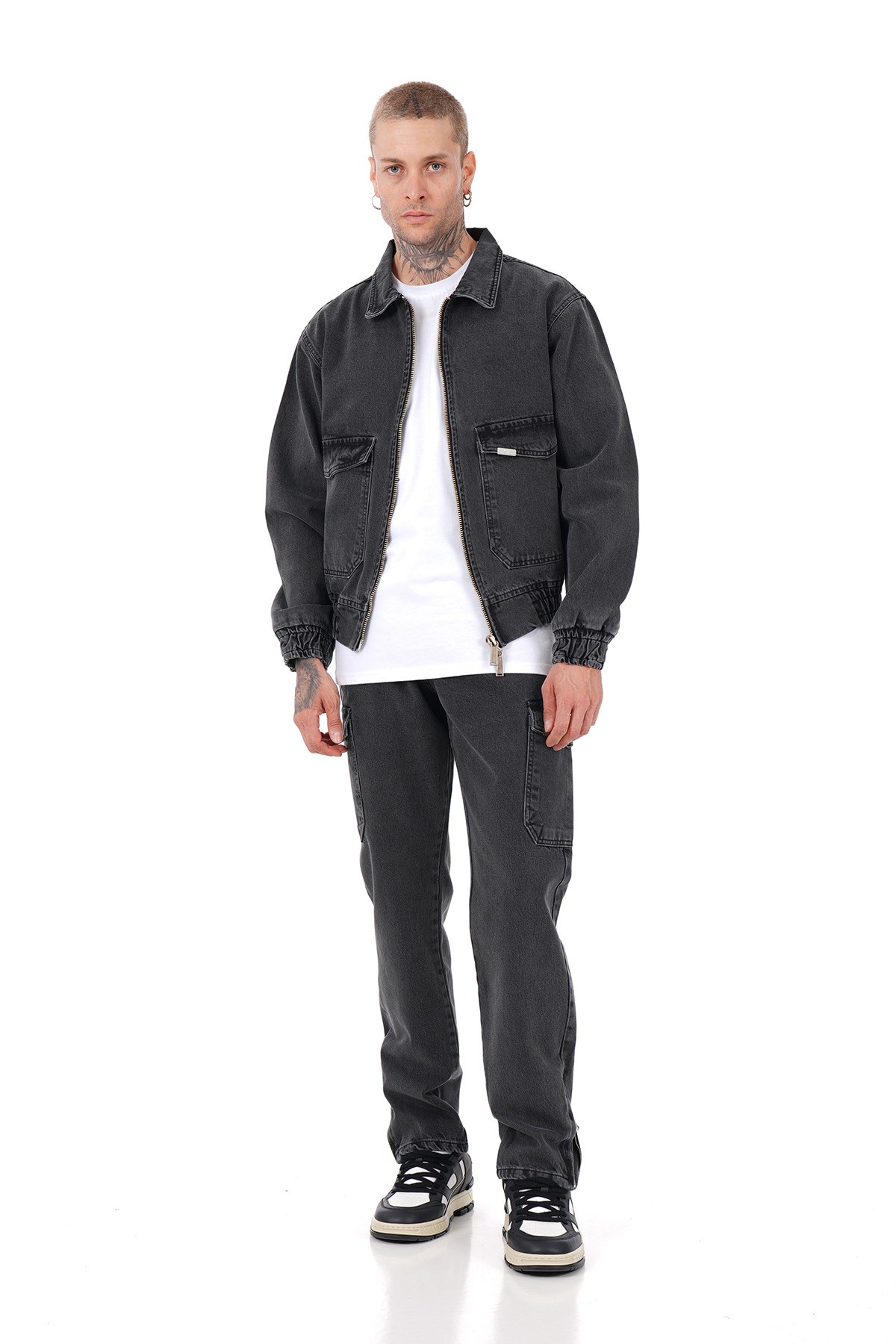 Regular Fit Jacket Trousers Set - anthracite