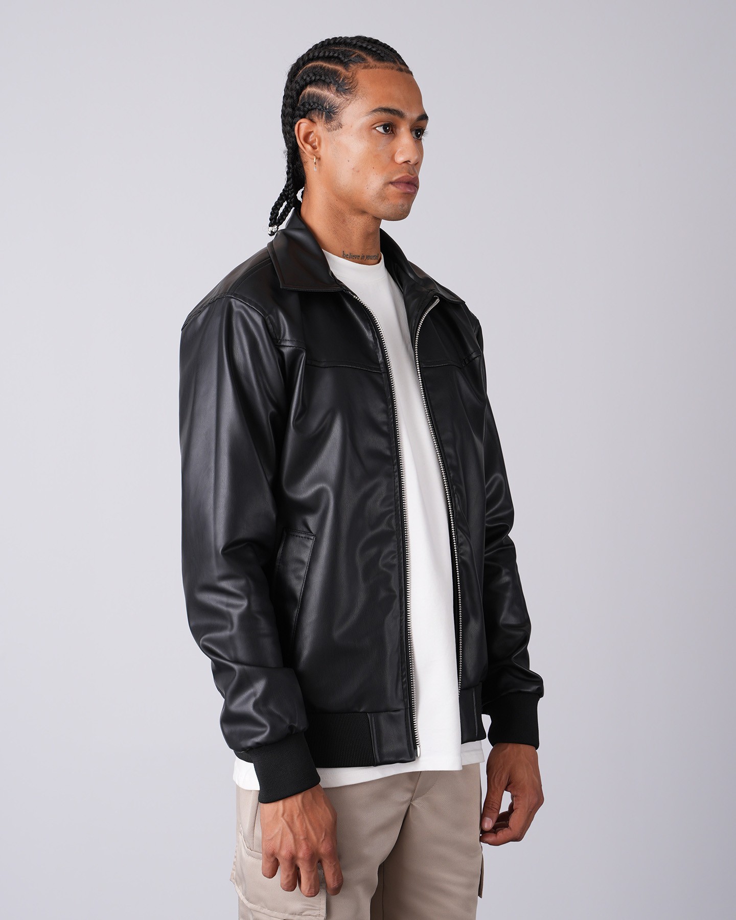 Milano Zippered Leather Jacket