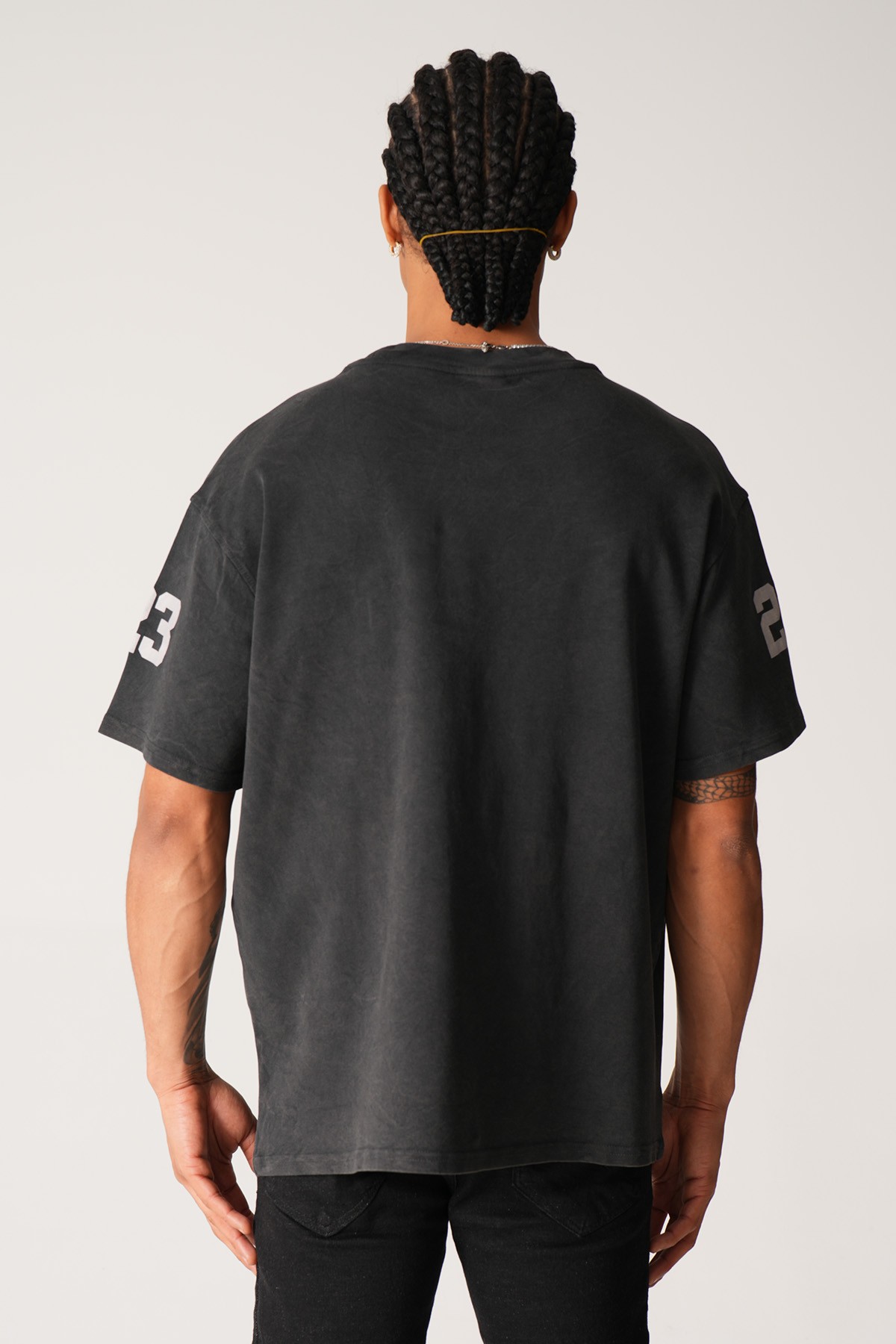 Present Baskılı Oversize Tişört