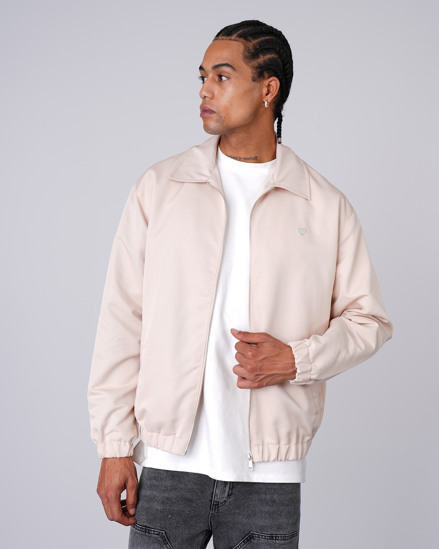 London Zipper Jacket - Beige