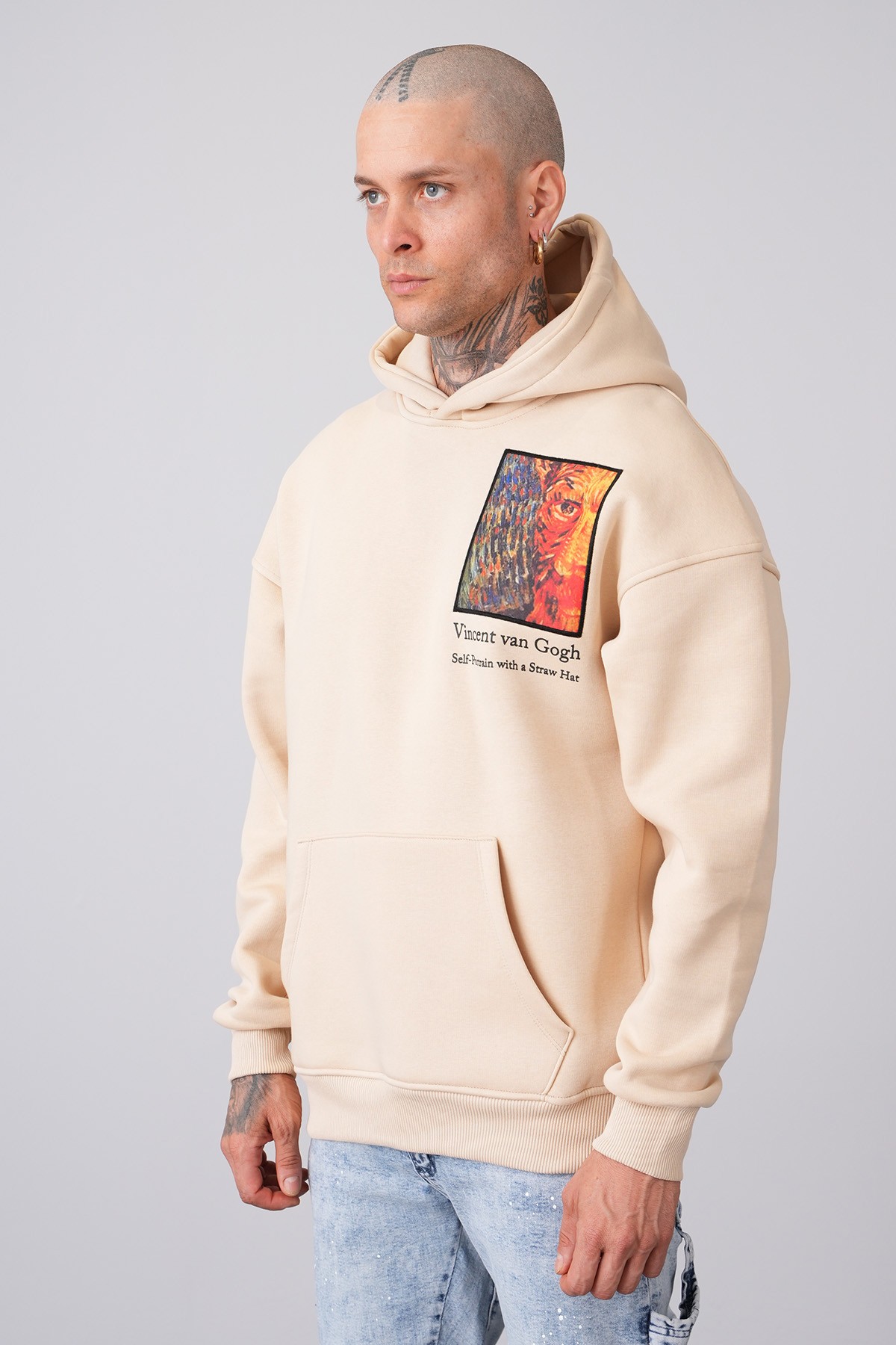 Van Gogh Kapşonlu Sweatshirt