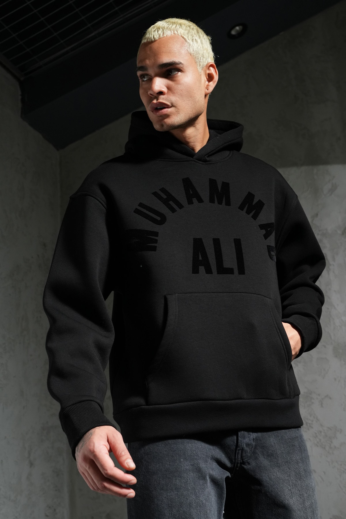 Muhammed Ali Kapüşonlu Sweatshirt