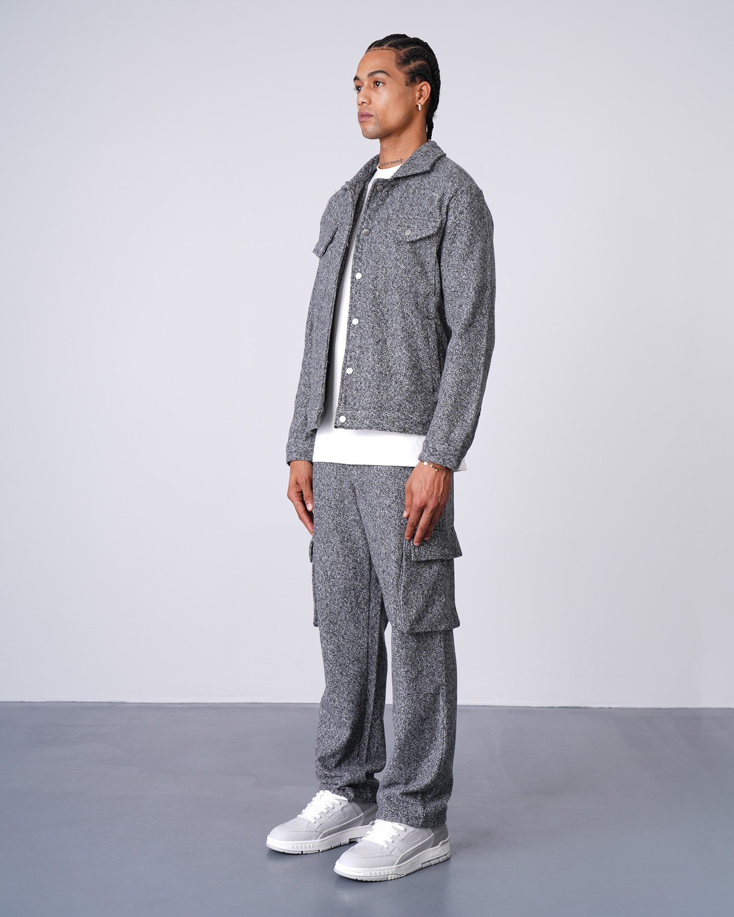 Regular Fit Jacket Trousers Set - anthracite