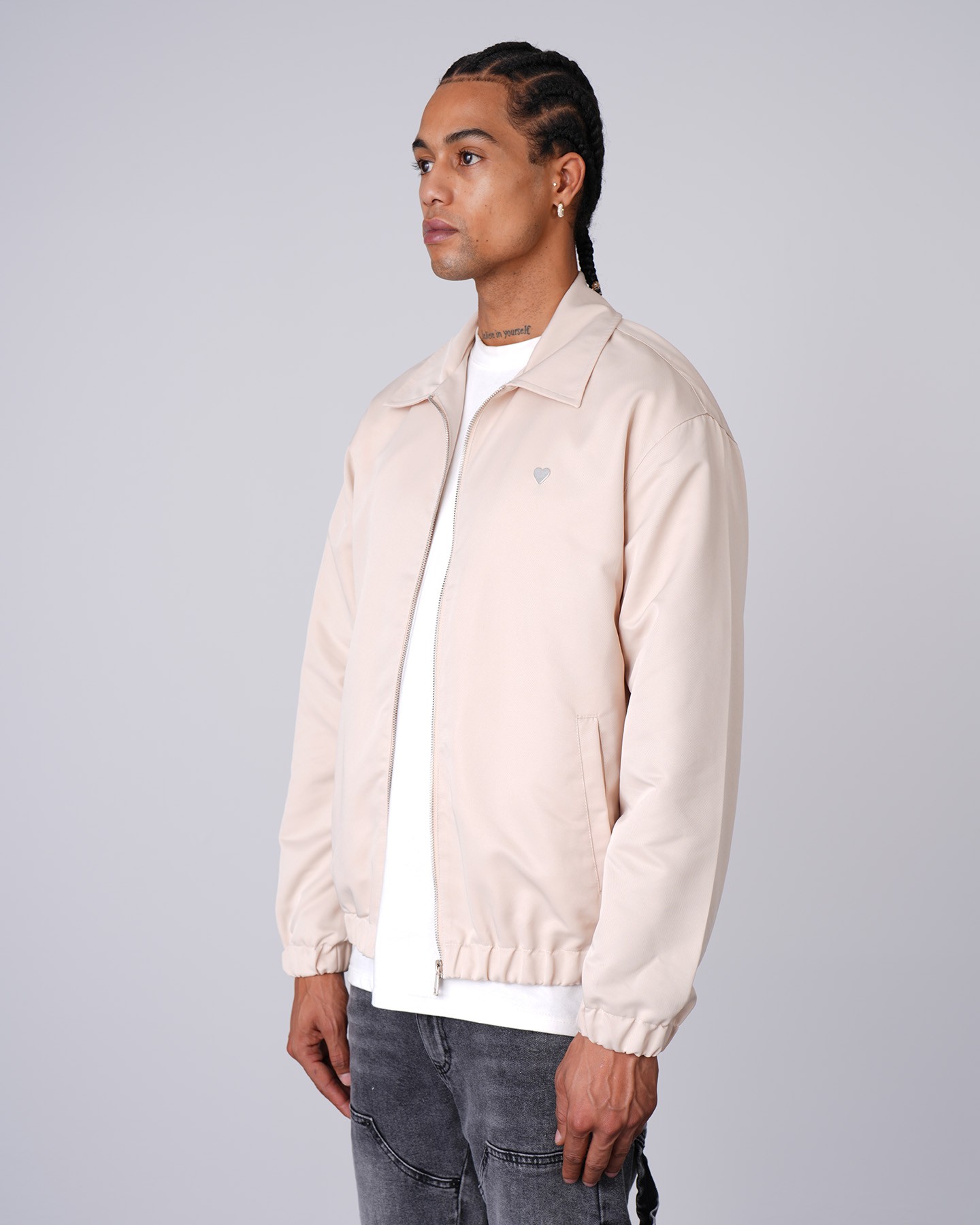 London Zipper Jacket - Beige