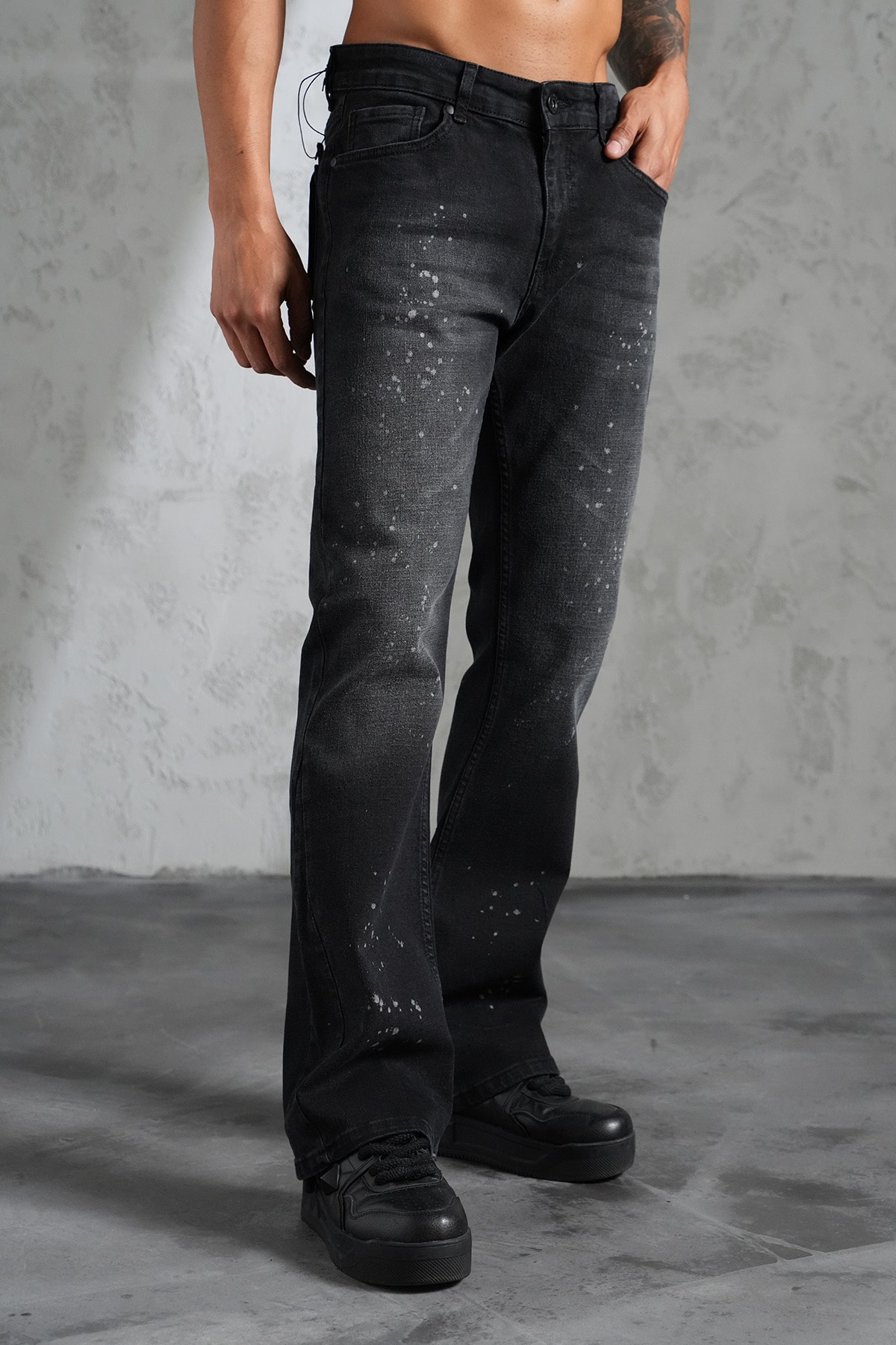 Regular Fit Flare Kot Pantolon