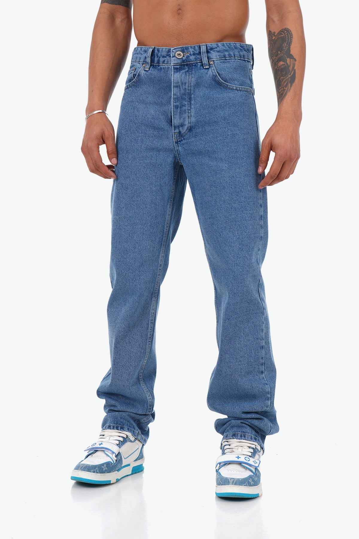 Basic Baggy Fit Kot Pantolon