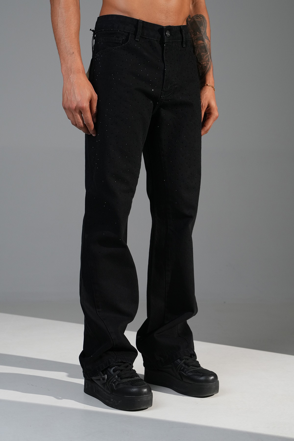 Regular Fit Flare Kot Pantolon