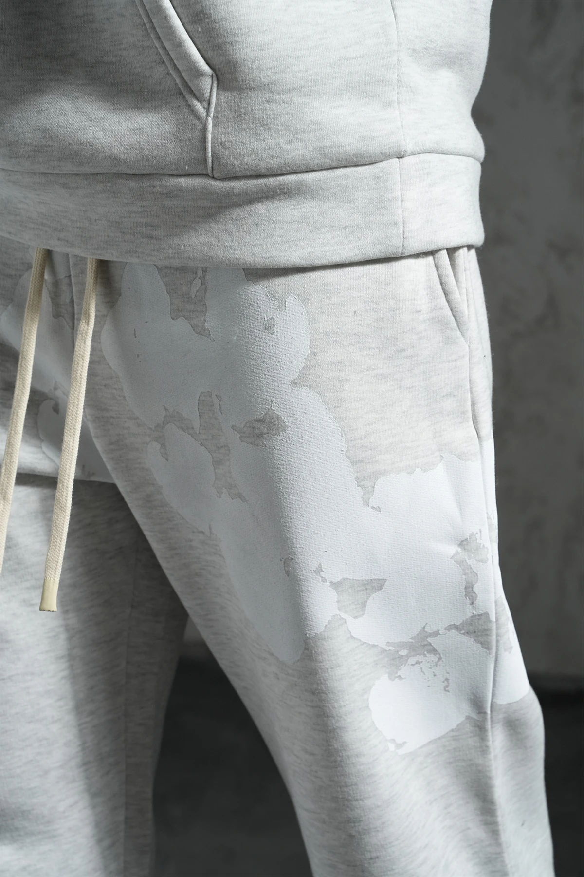 Çiçek Desen Kapüşonlu Eşofman Takım