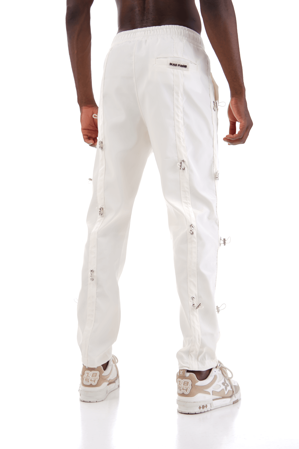 Elastic Waist Cargo Trousers with Elastic Detail