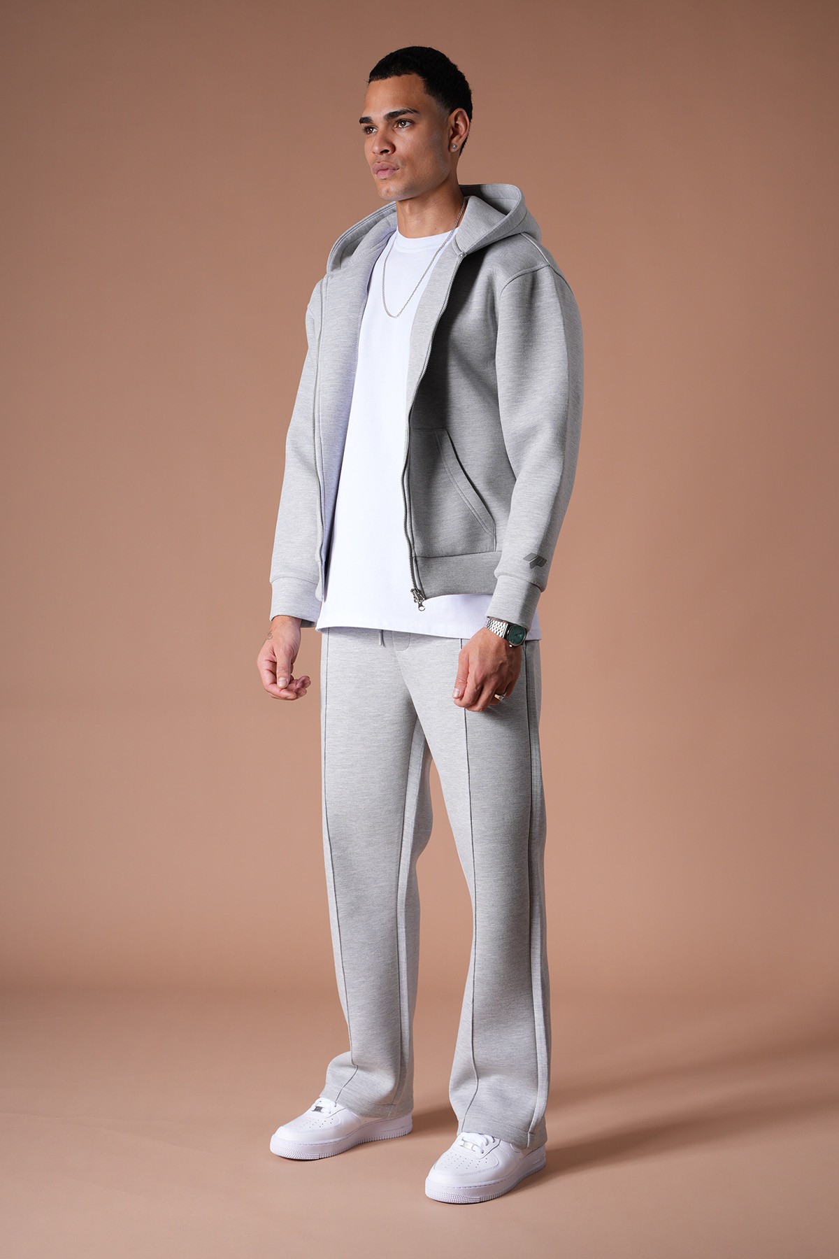 Fermuarlı Sweat Pantolon İkili Takım