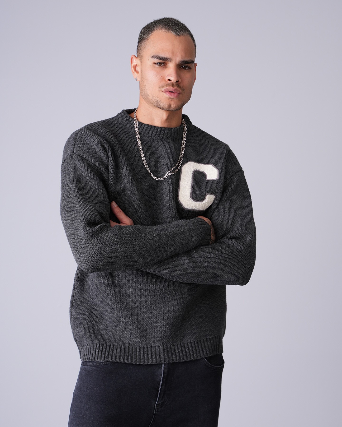 C Detailed Knitwear Sweater