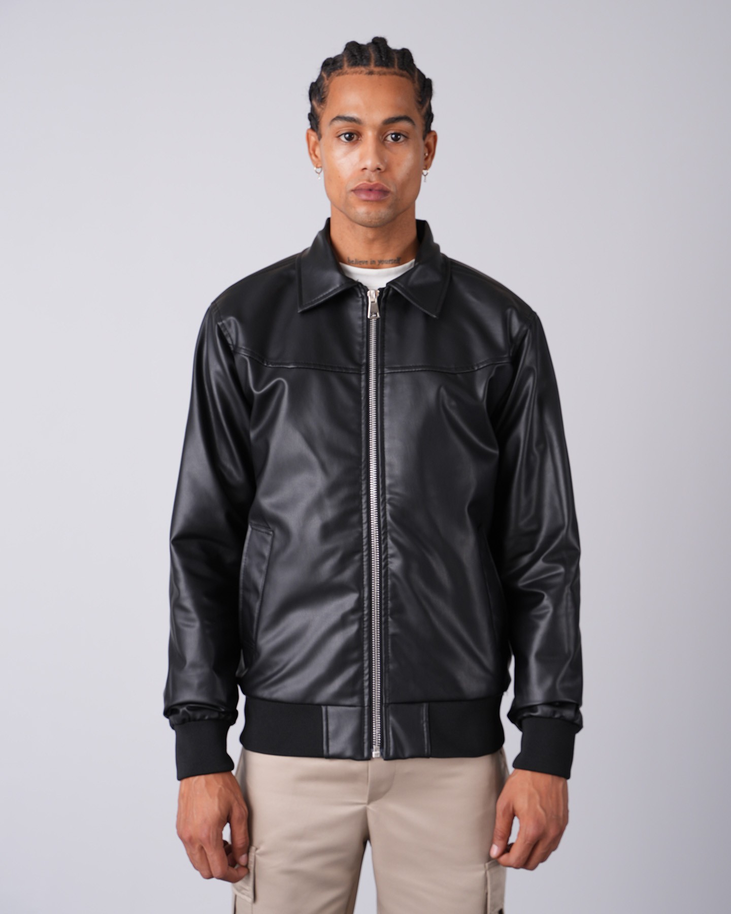 Milano Zippered Leather Jacket