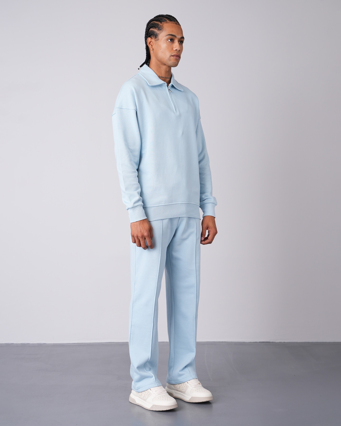 Sweatshirt Trousers Double Set - Açık Mavi